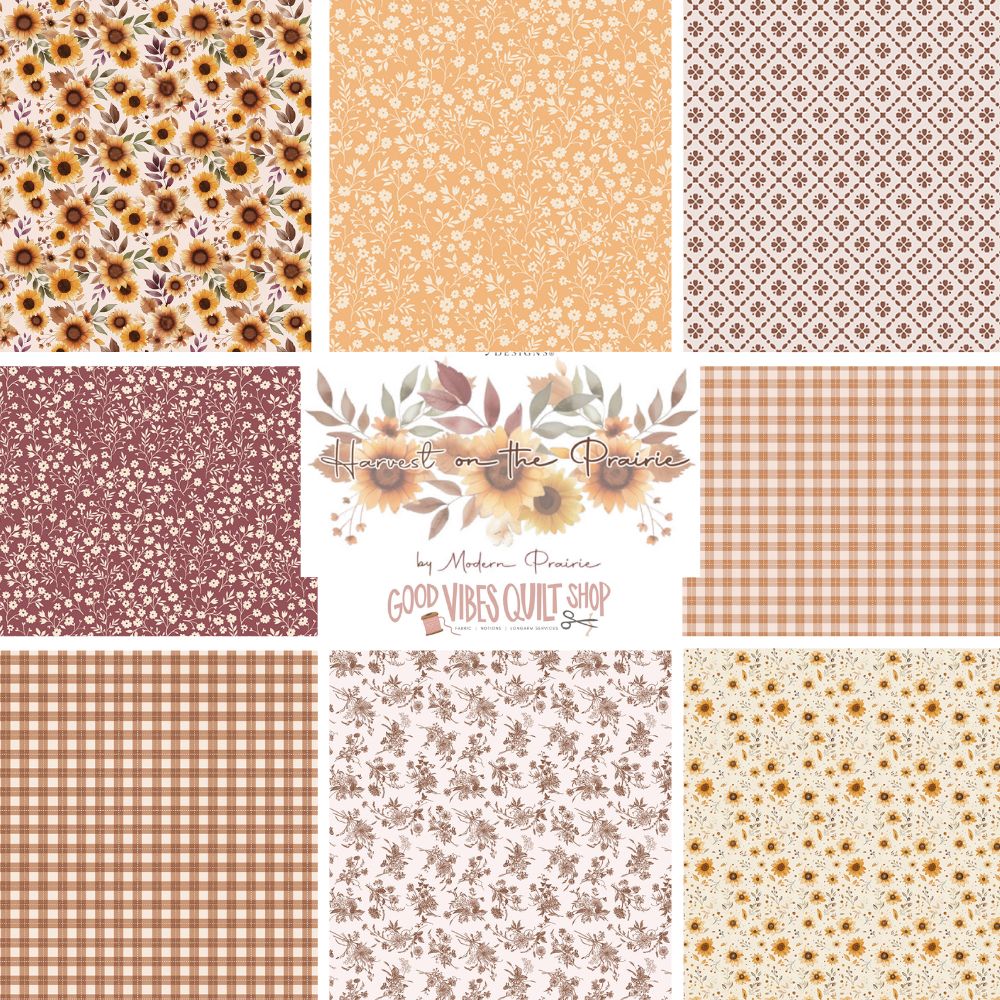 Harvest on the Prairie, Pumpkins, C18289-Cream, Sold by the 1/2 Yard, PREORDER - Good Vibes Quilt Shop