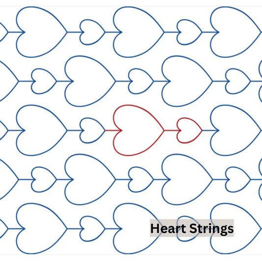 Heart Patterns Pantograph Patterns for Edge to Edge for Longarm Quilting - Good Vibes Quilt Shop