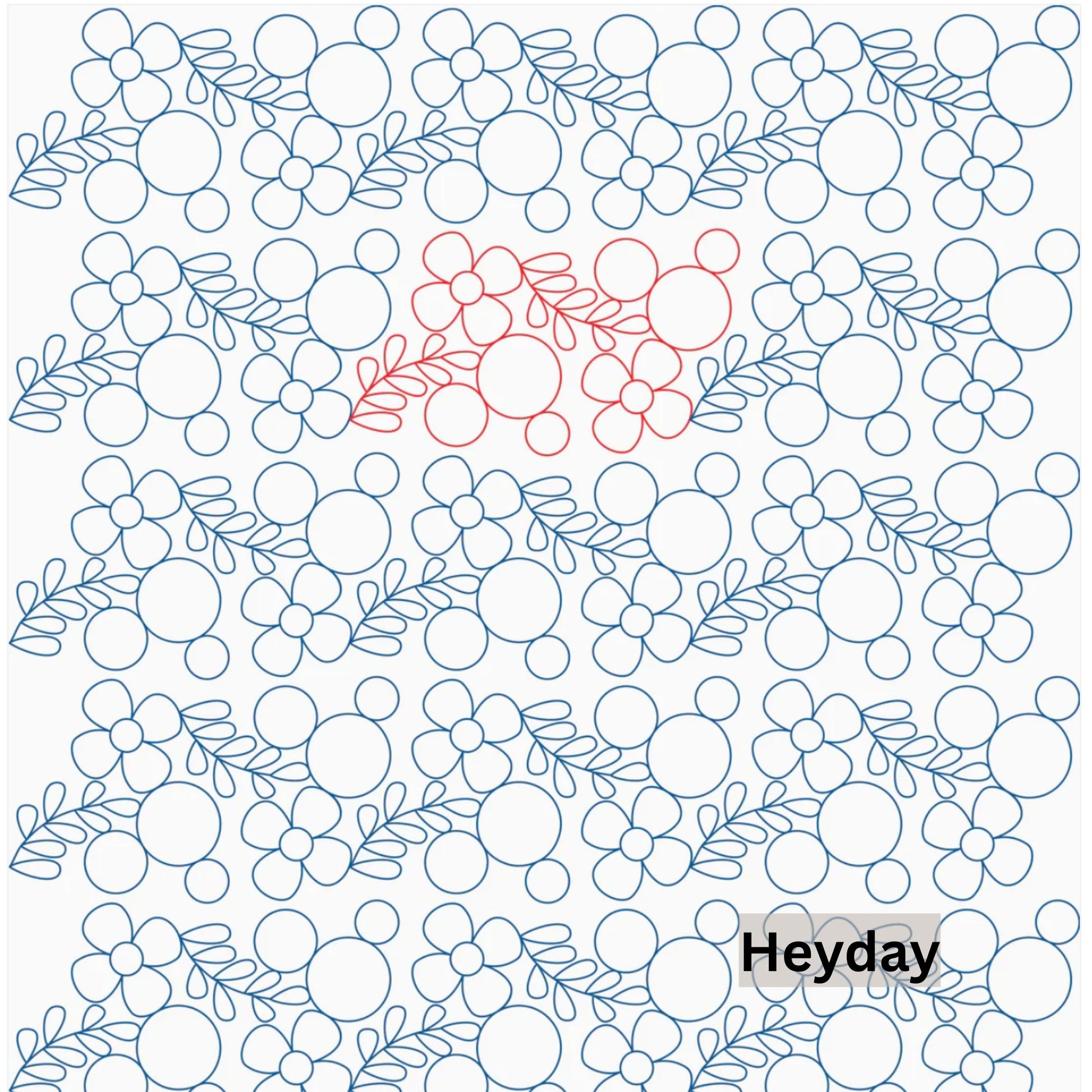 Flowers and Feathers Patterns Pantograph Patterns for Edge to Edge for Longarm Quilting - Good Vibes Quilt Shop