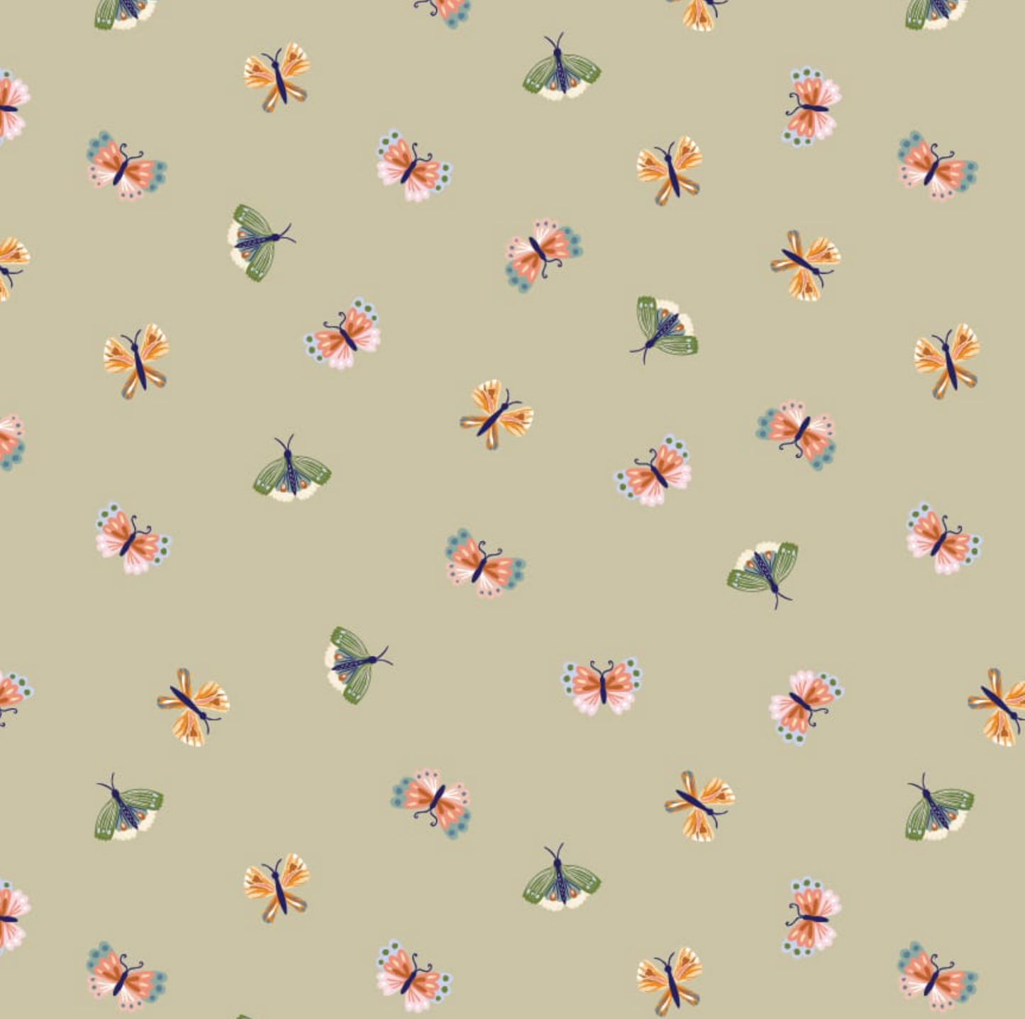 Hide and Seek Butterflies Green HS23404, sold by the 1/2 yard - Good Vibes Quilt Shop