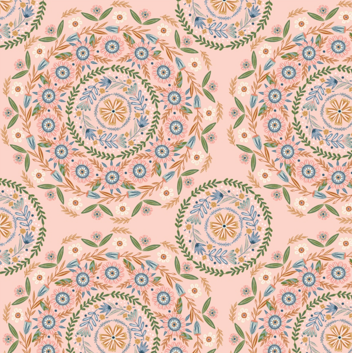 Hide and Seek Round-A-Bout Pink HS23418, sold by the 1/2 yard - Good Vibes Quilt Shop