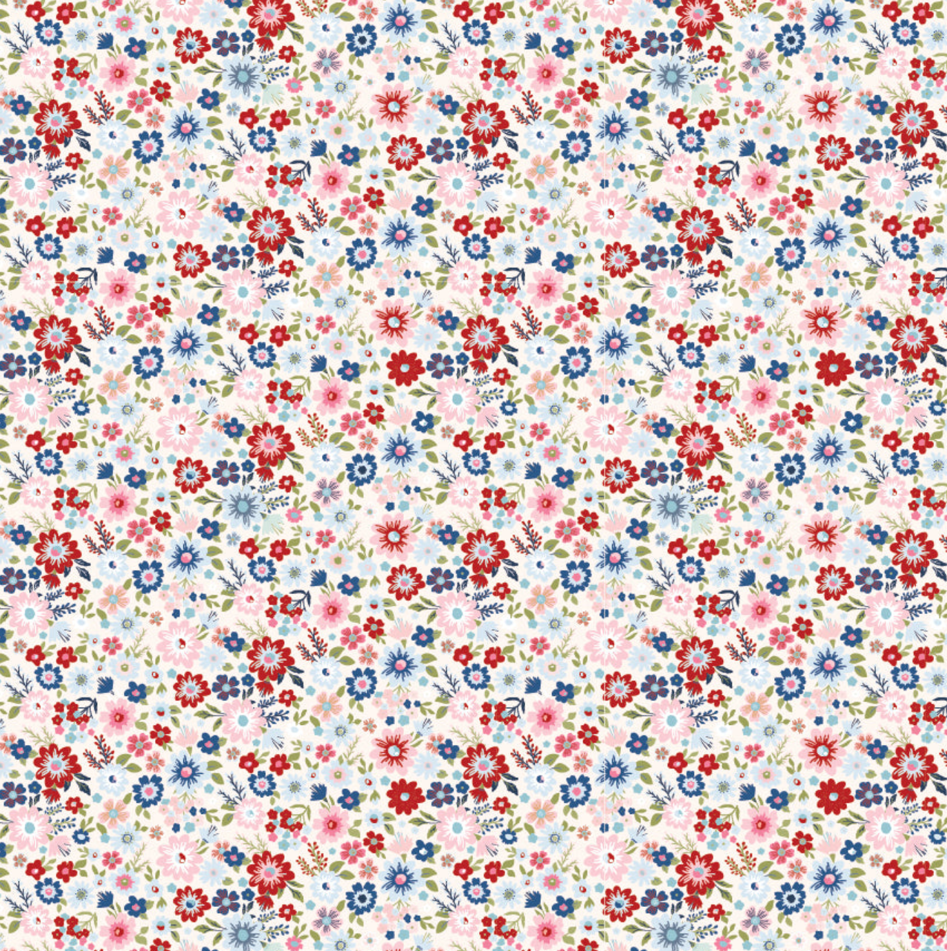 Hip Hip Hooray Liberty White, HH25106 - Good Vibes Quilt Shop