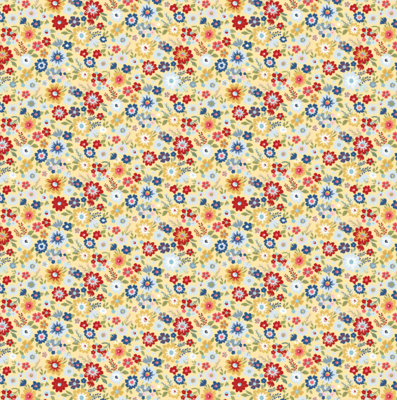 Hip Hip Hooray Liberty Yellow, HH25104 - Good Vibes Quilt Shop
