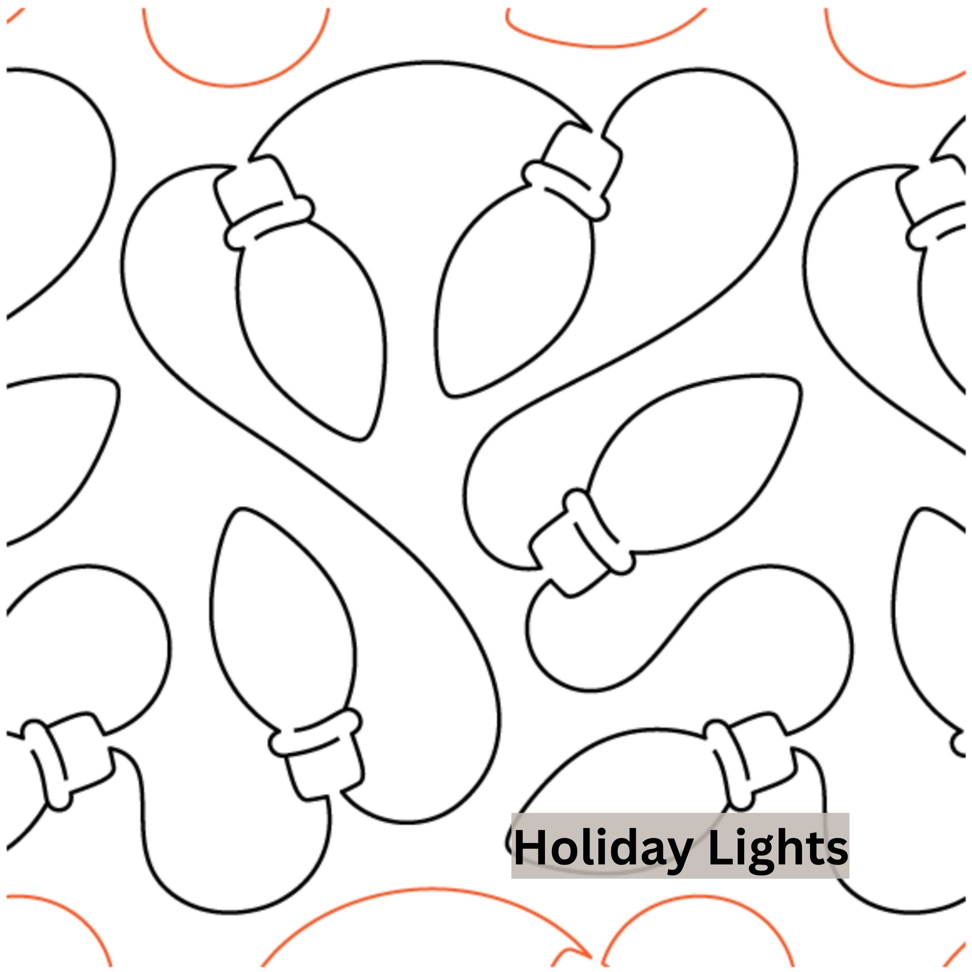 Christmas and Winter Snow Patterns Pantograph Patterns for Edge to Edge for Longarm Quilting - Good Vibes Quilt Shop