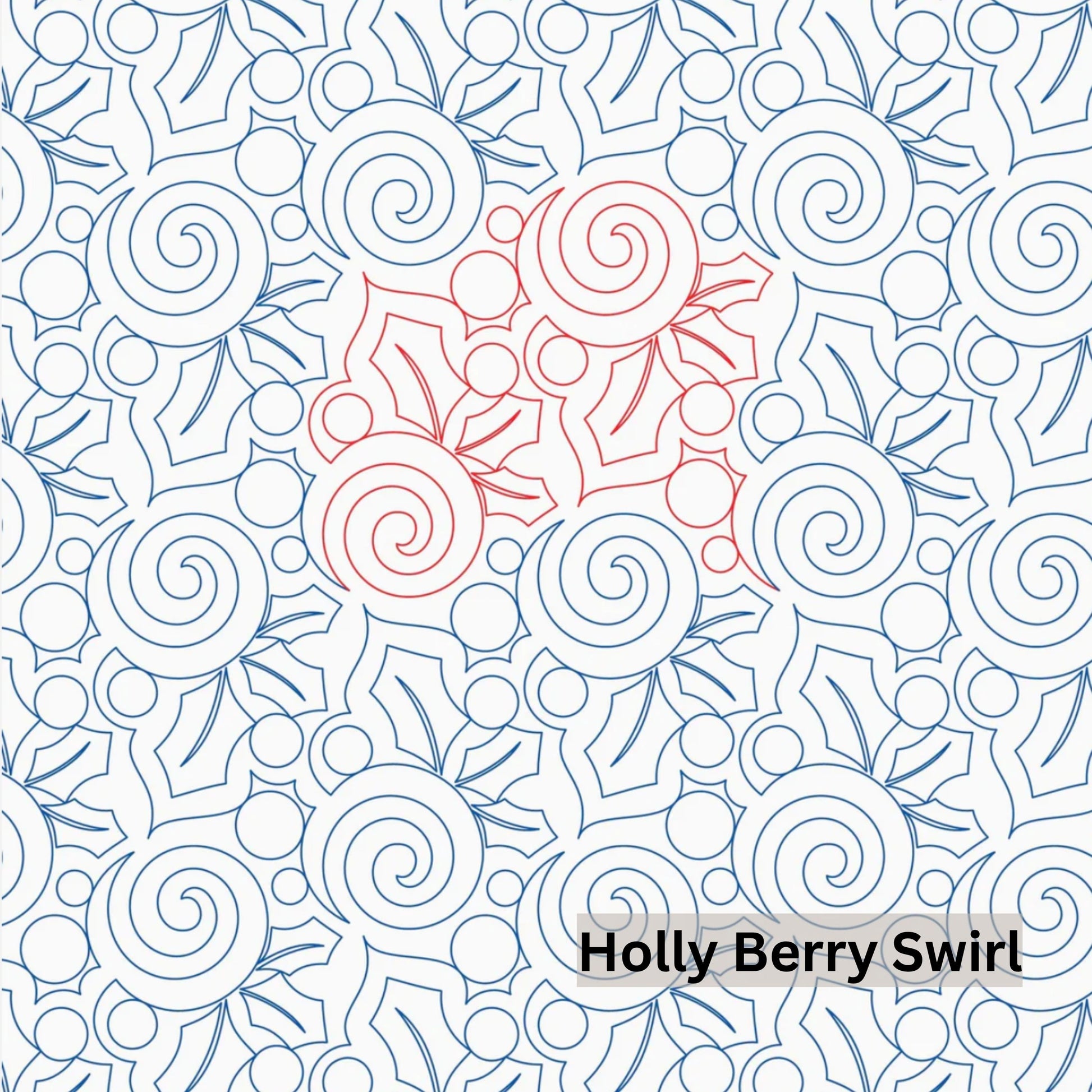 Christmas and Winter Snow Patterns Pantograph Patterns for Edge to Edge for Longarm Quilting - Good Vibes Quilt Shop