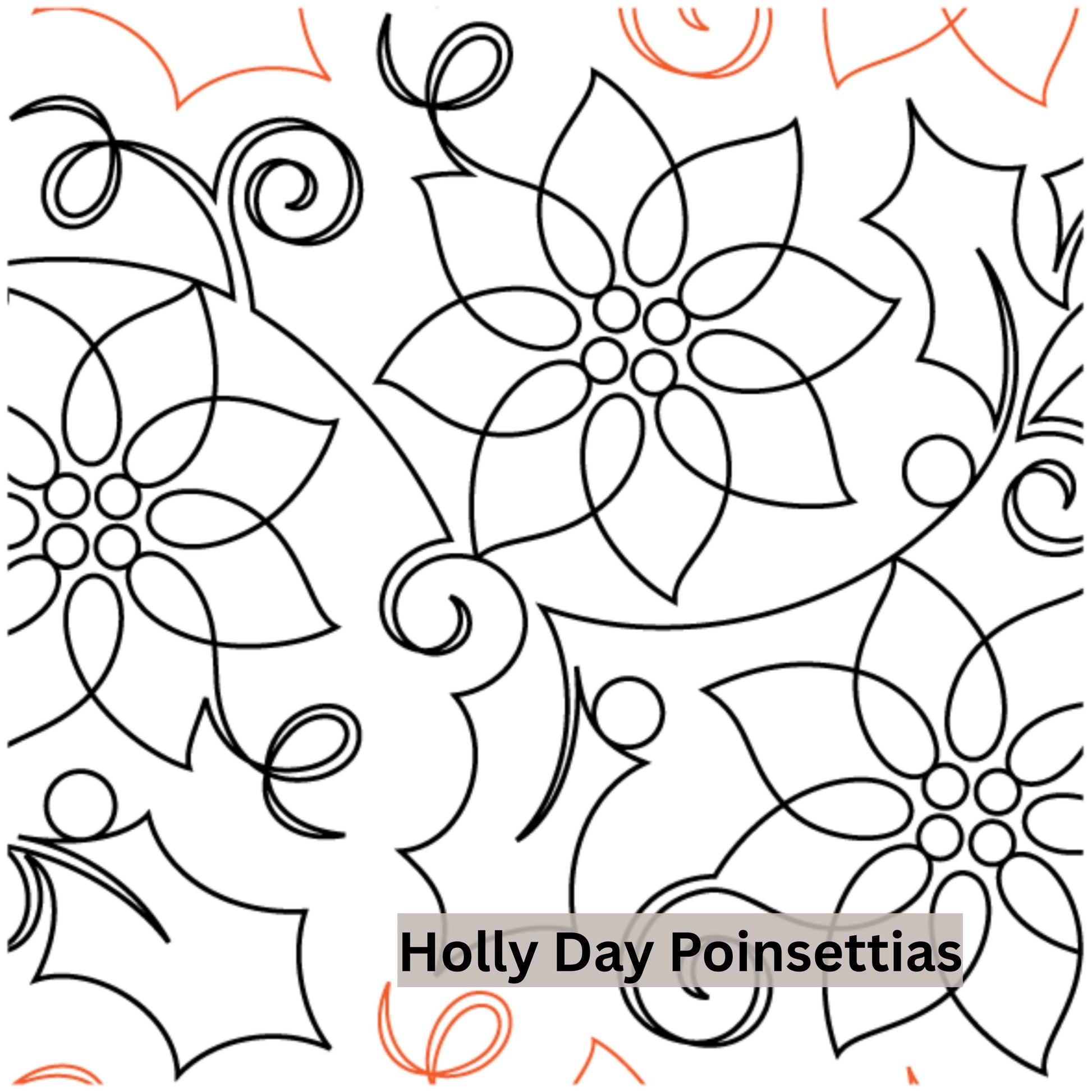 Christmas and Winter Snow Patterns Pantograph Patterns for Edge to Edge for Longarm Quilting - Good Vibes Quilt Shop