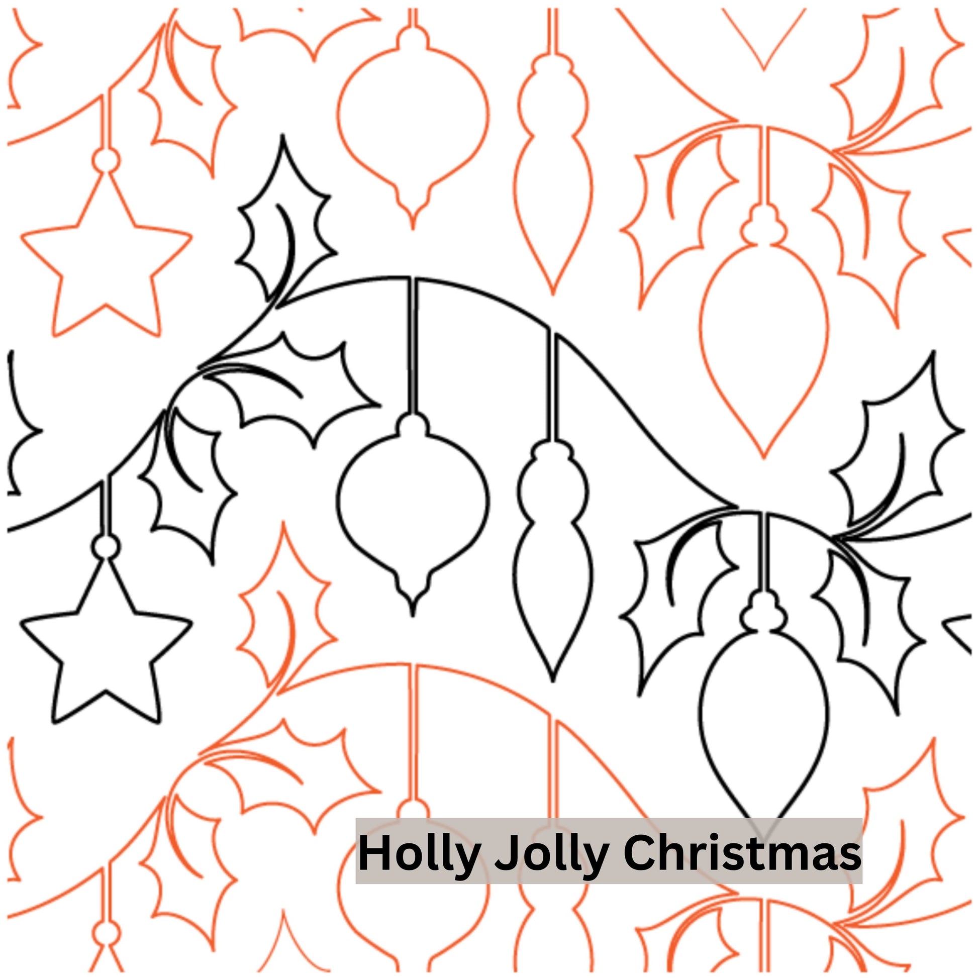 Christmas and Winter Snow Patterns Pantograph Patterns for Edge to Edge for Longarm Quilting - Good Vibes Quilt Shop
