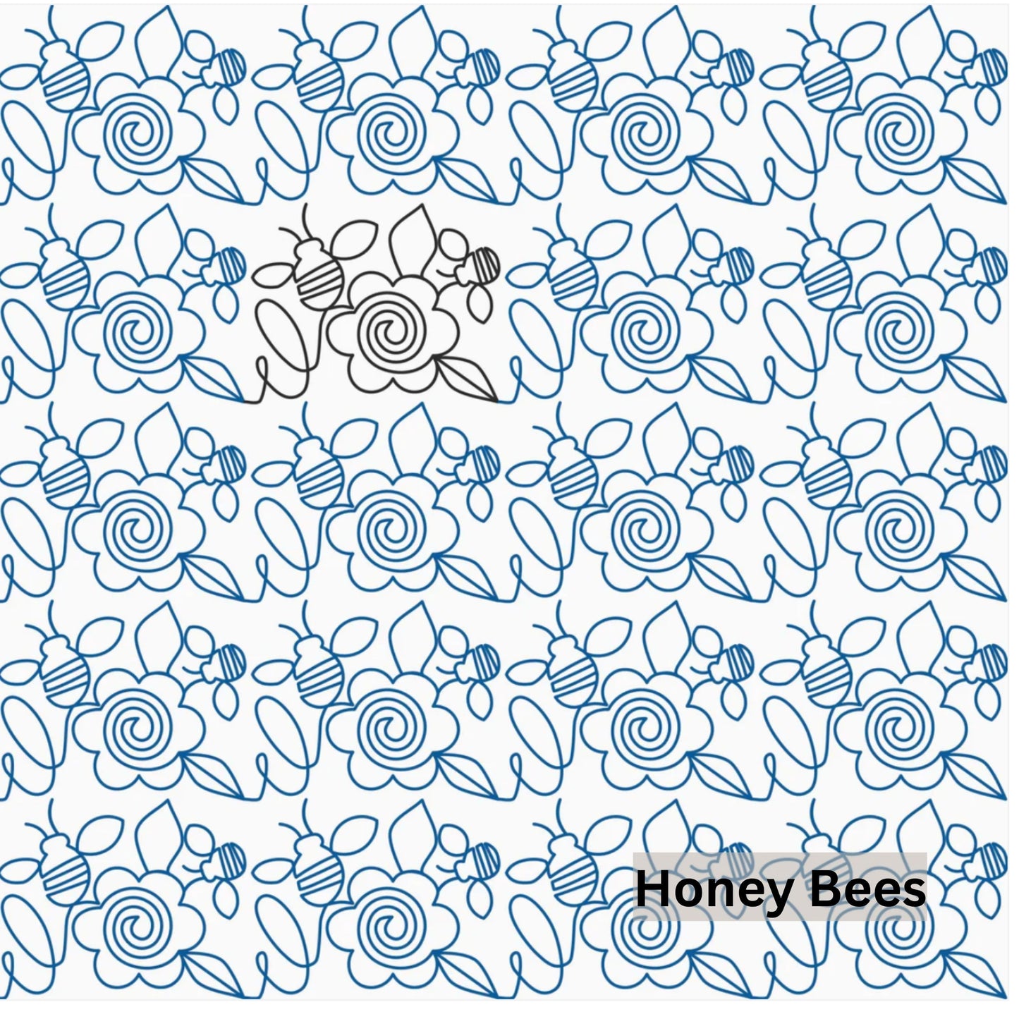 Bees, Butterflies and Bugs Pantograph Patterns for Edge to Edge for Longarm Quilting - Good Vibes Quilt Shop