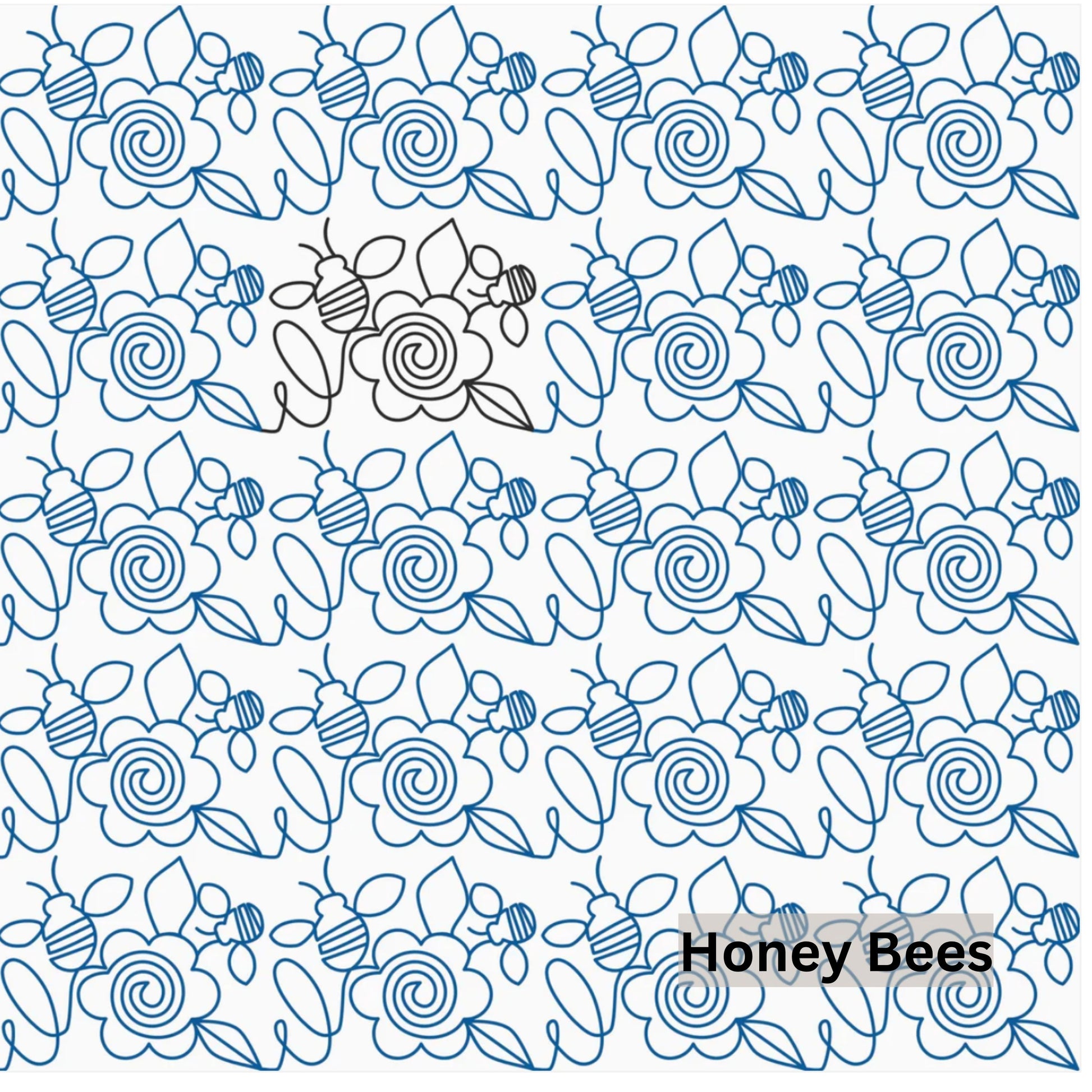 Bees, Butterflies and Bugs Pantograph Patterns for Edge to Edge for Longarm Quilting - Good Vibes Quilt Shop