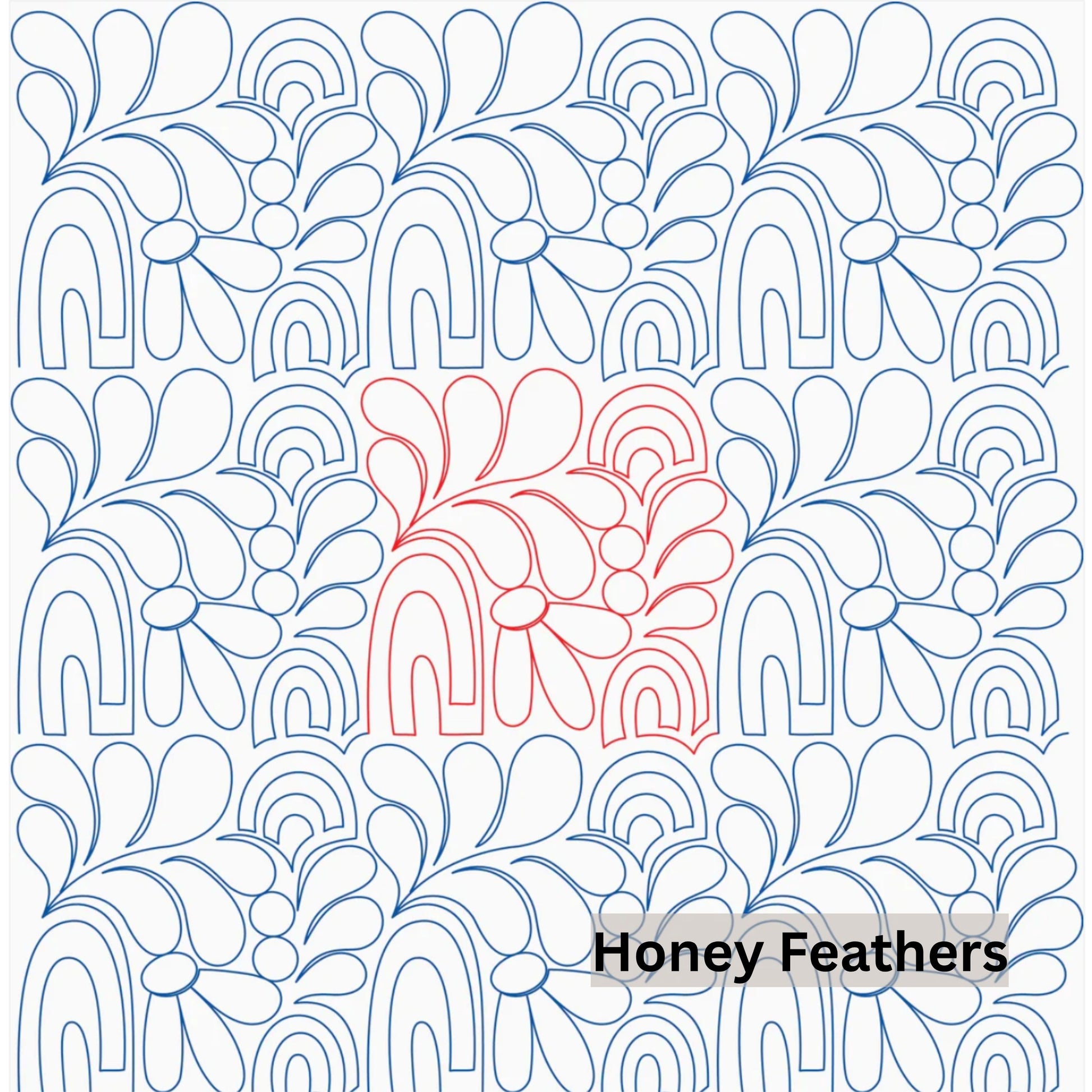 Flowers and Feathers Patterns Pantograph Patterns for Edge to Edge for Longarm Quilting - Good Vibes Quilt Shop