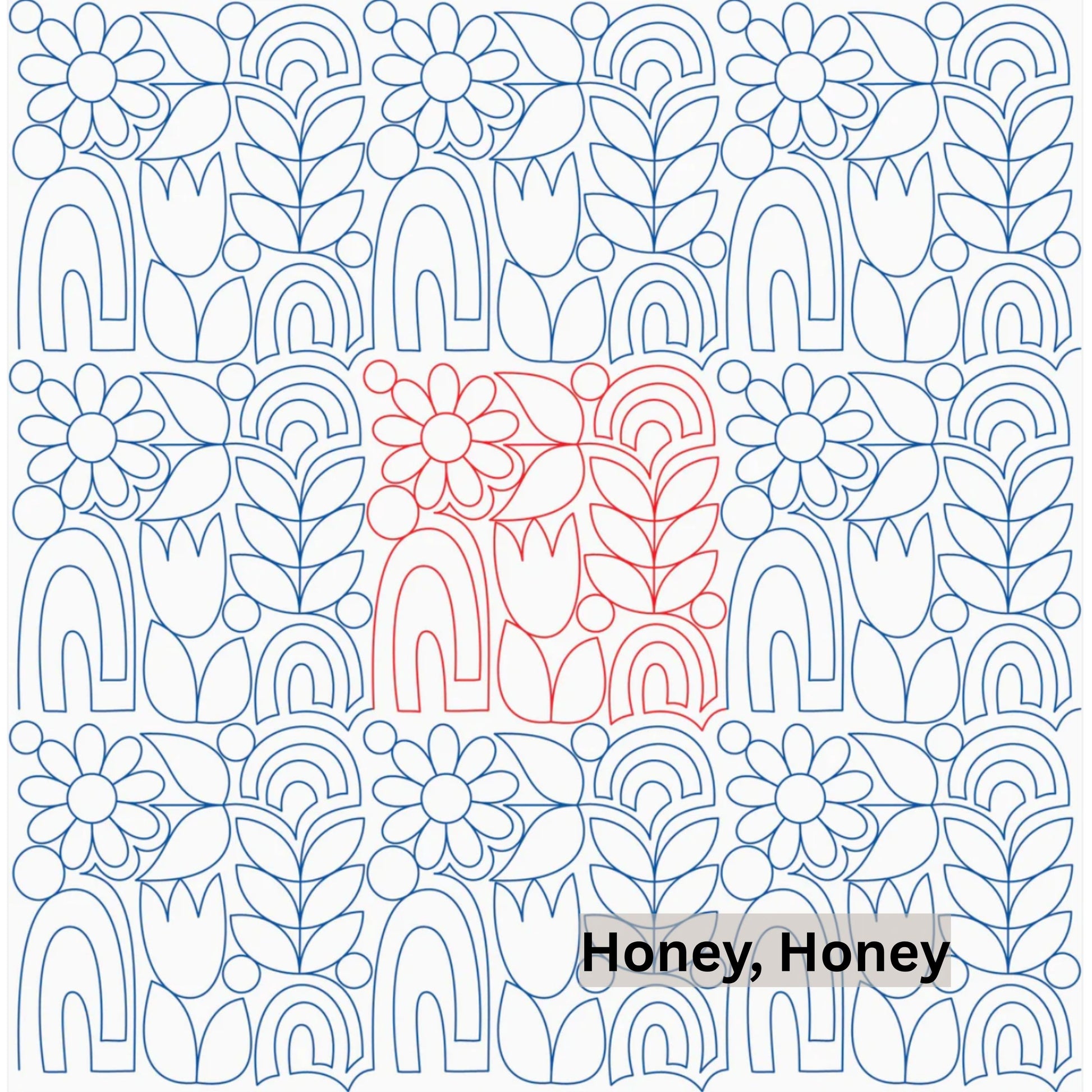 Flowers and Feathers Patterns Pantograph Patterns for Edge to Edge for Longarm Quilting - Good Vibes Quilt Shop