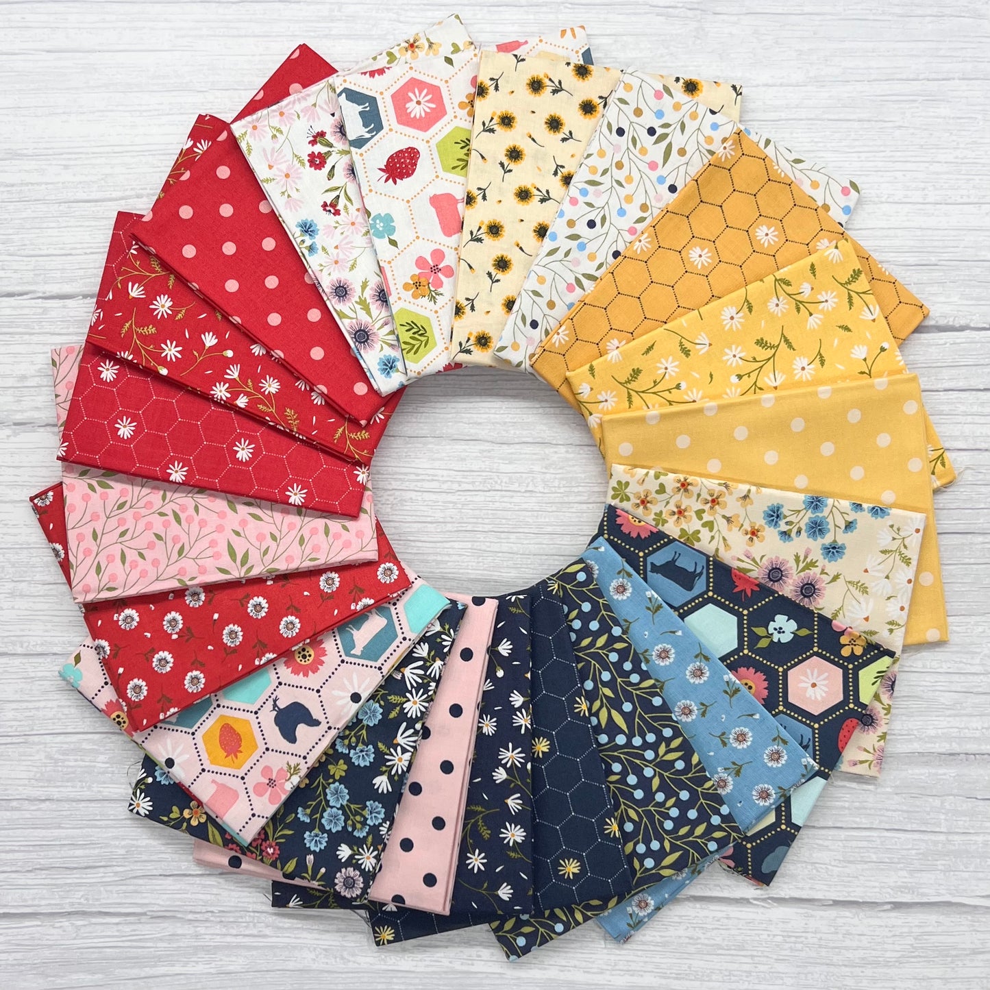 Sunshine & Chamomile Fat Quarter Bundles 21 Prints SC23523 - Good Vibes Quilt Shop