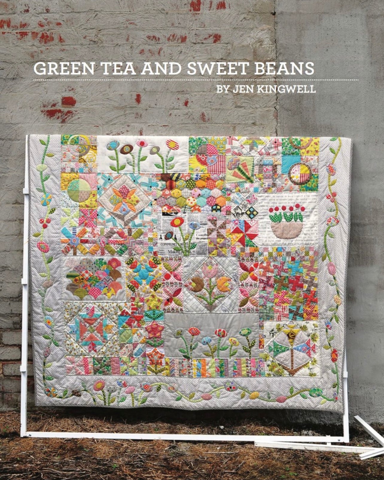 Green Tea and Sweet Beans Booklet, Jen Kingwell Designs Quilt Block Moda Fabrics Amitie Textiles