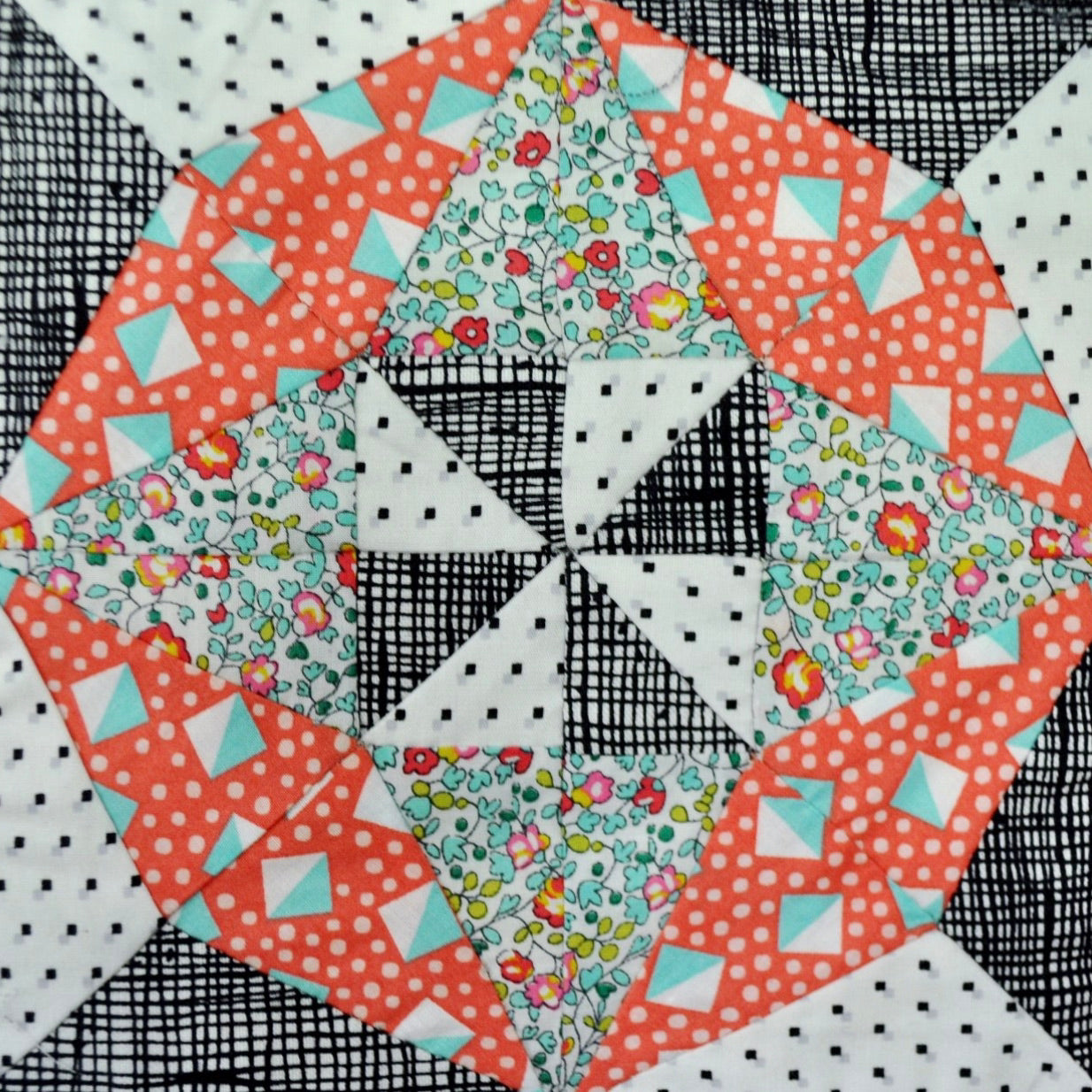 Princess Cut 6 inch template, Jen Kingwell Designs Moda Fabrics Amitie Textiles