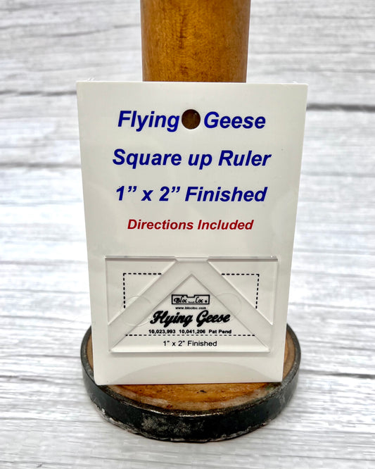 Flying Geese Ruler, by Bloc Loc 1" x 2" Finished - Good Vibes Quilt Shop