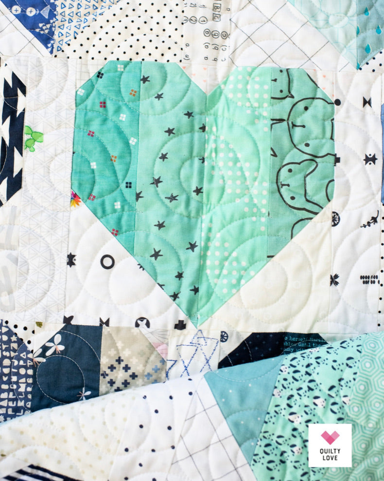 INFINITE HEARTS Quilty Love Pattern by Emily Dennis #138 - Good Vibes Quilt Shop