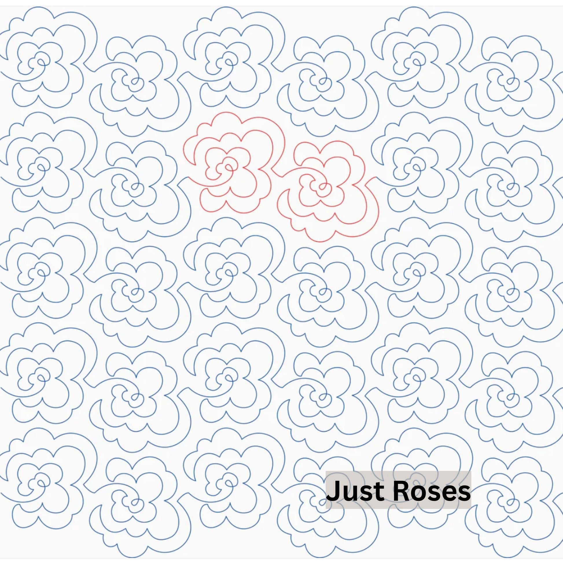 Flowers and Feathers Patterns Pantograph Patterns for Edge to Edge for Longarm Quilting - Good Vibes Quilt Shop