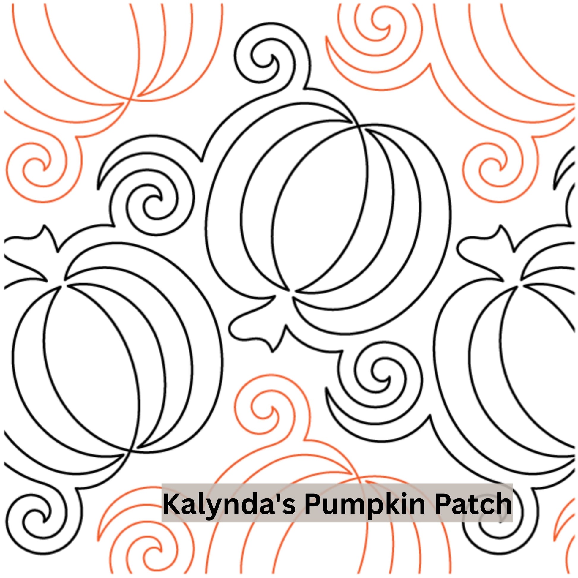 Halloween and Fall Pantographs Patterns for Edge to Edge for Longarm Quilting - Good Vibes Quilt Shop