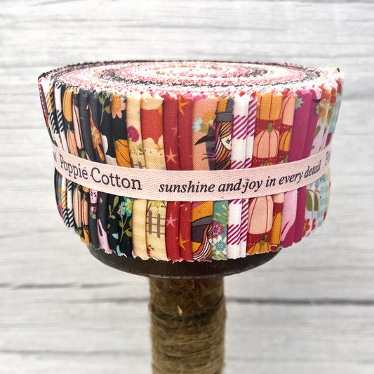 Kitty Loves Candy, 2 1/2" Strips/Jellyroll, 21 Prints with 42 Pieces - Good Vibes Quilt Shop