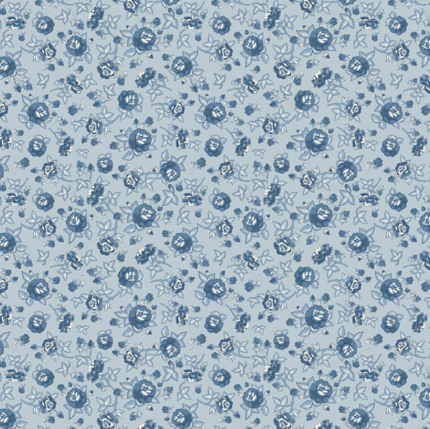 Lakeland Blues, Elegant Rose Medium, LB25802, PREORDER - Good Vibes Quilt Shop