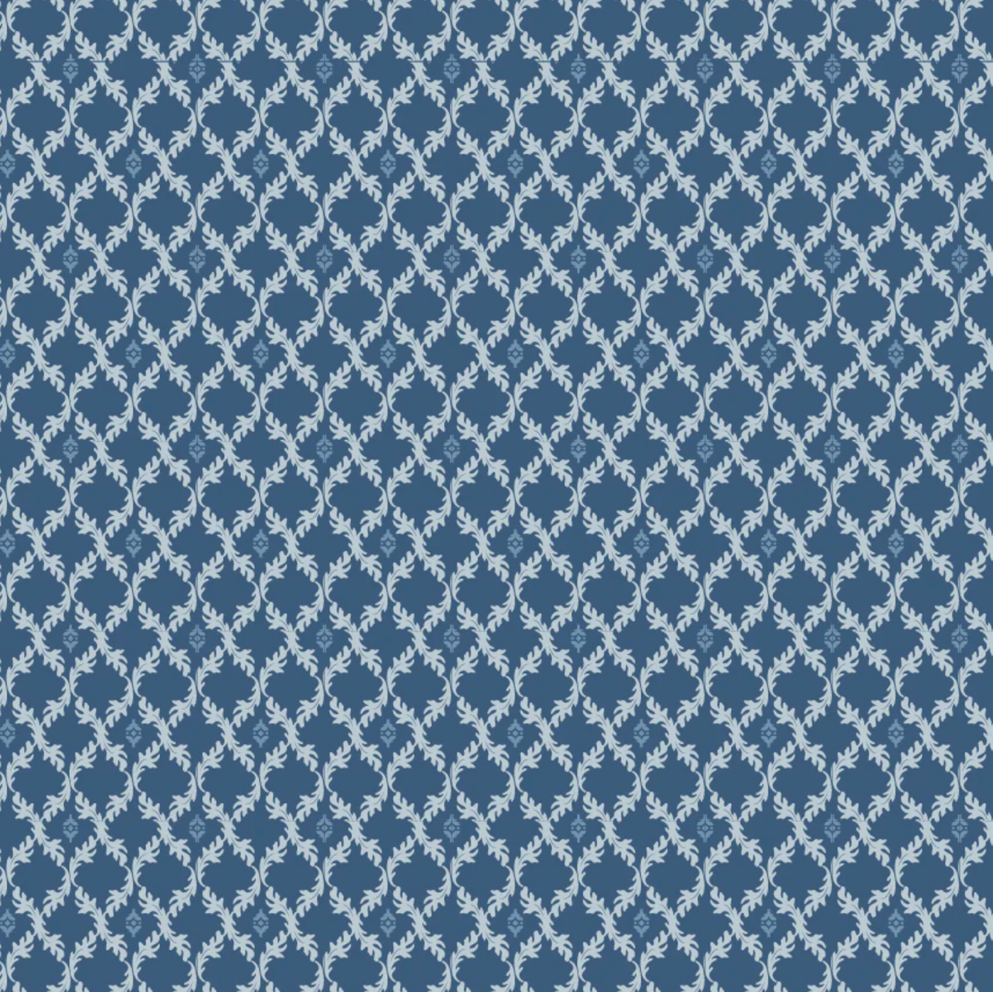 Lakeland Blues, Leafy Diamonds Dark, LB25807, PREORDER - Good Vibes Quilt Shop