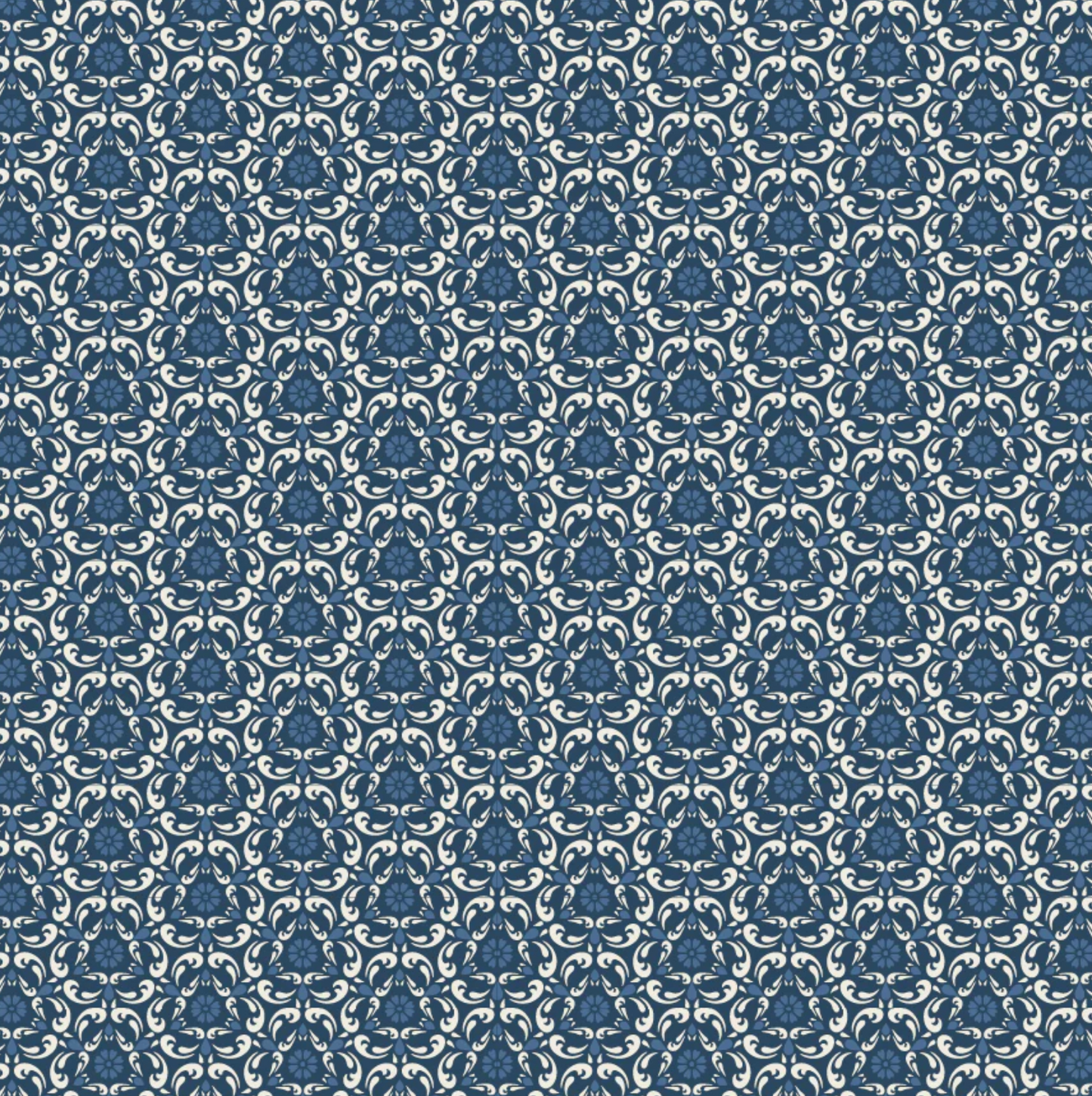 Lakeland Blues, Tri Damask Dark, LB25810, PREORDER - Good Vibes Quilt Shop