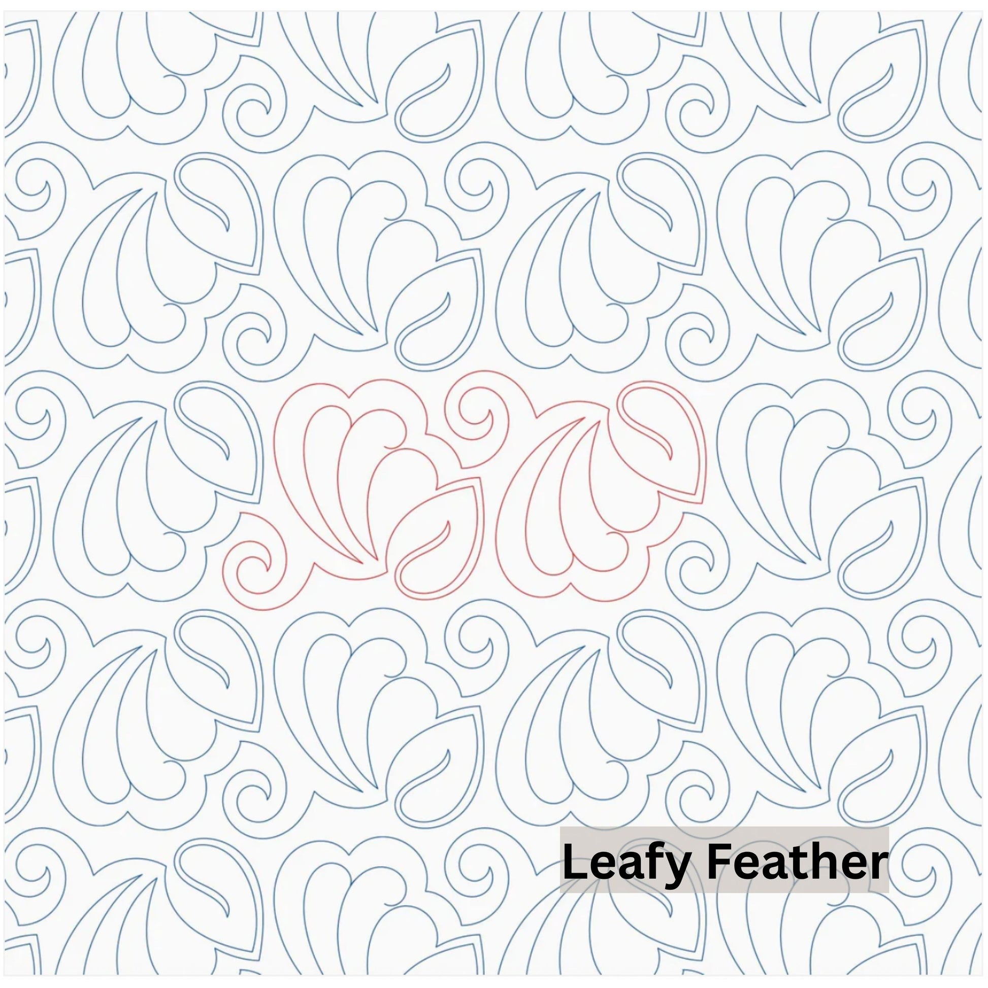 Flowers and Feathers Patterns Pantograph Patterns for Edge to Edge for Longarm Quilting - Good Vibes Quilt Shop