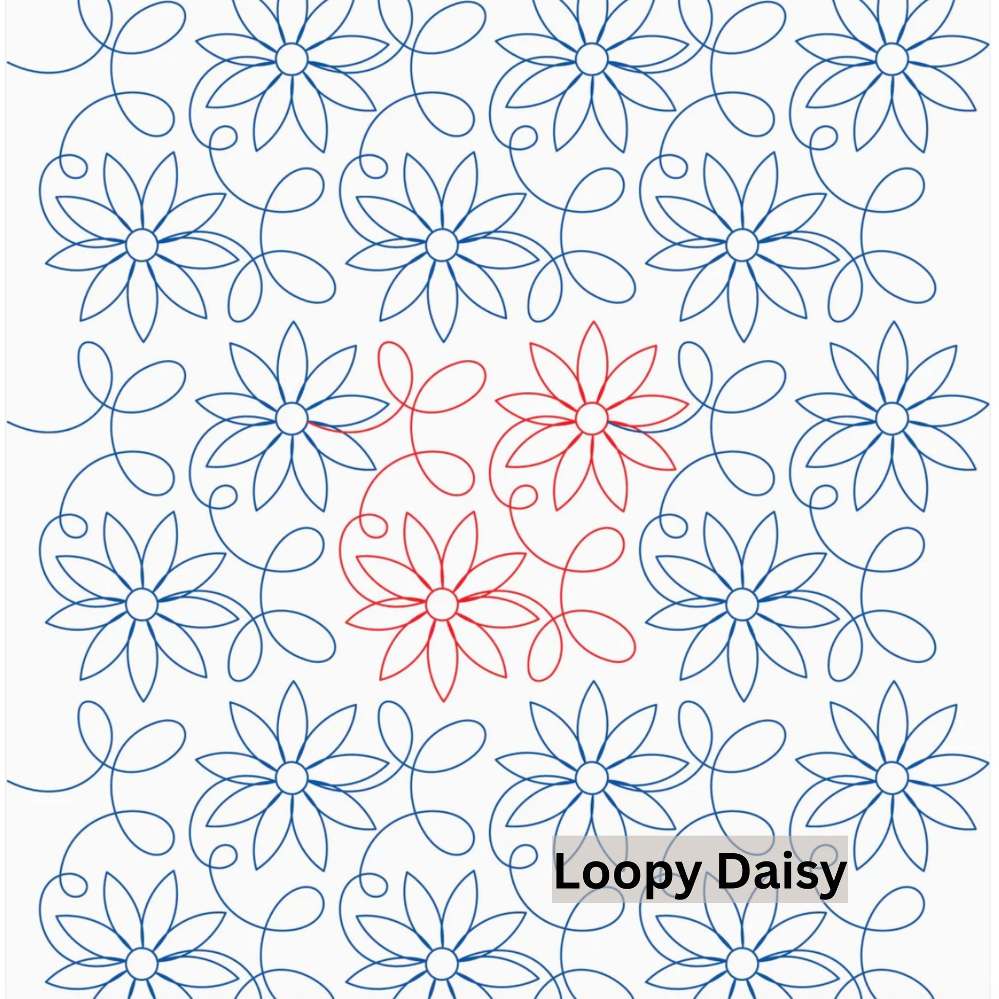 Flowers and Feathers Patterns Pantograph Patterns for Edge to Edge for Longarm Quilting - Good Vibes Quilt Shop