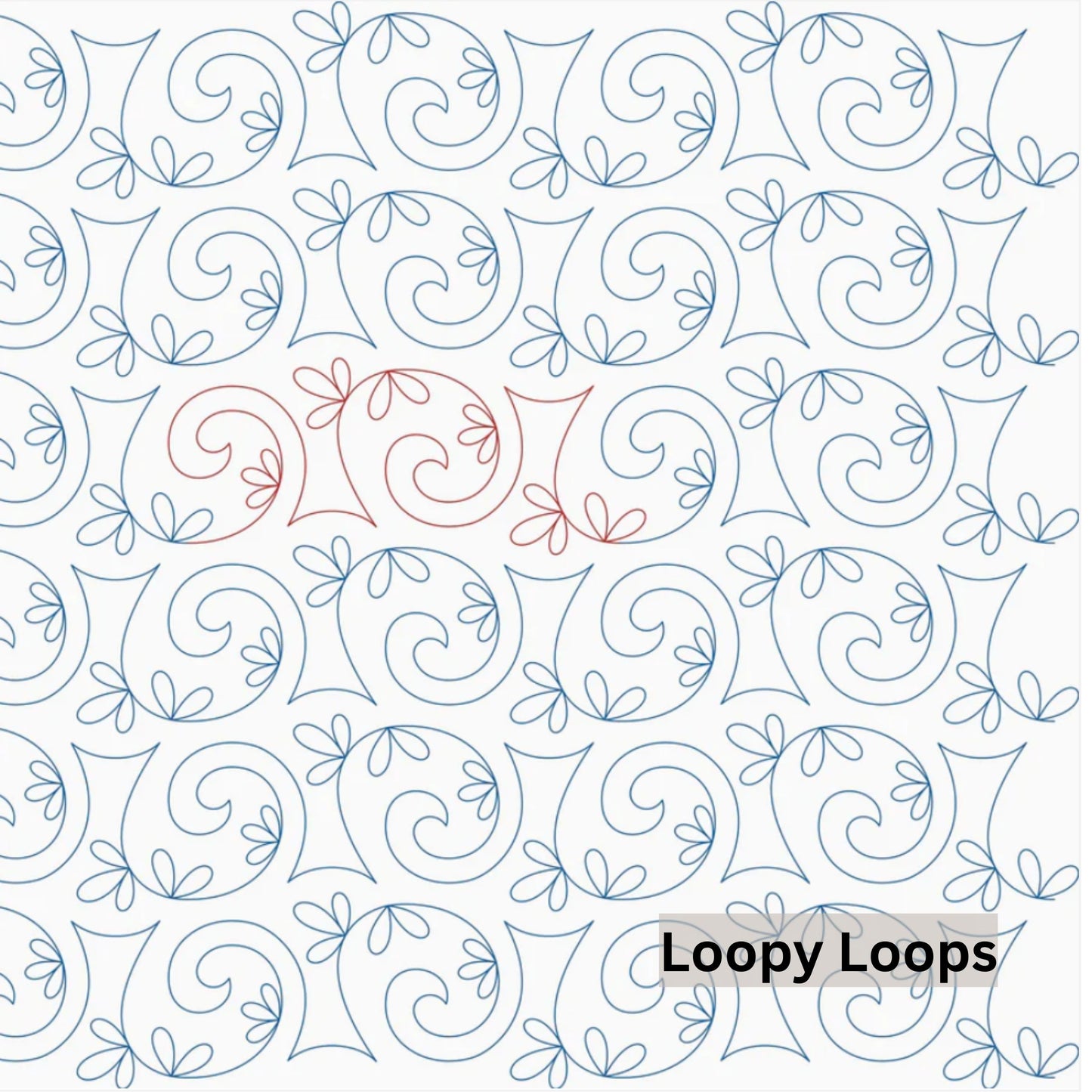 Flowers and Feathers Patterns Pantograph Patterns for Edge to Edge for Longarm Quilting - Good Vibes Quilt Shop