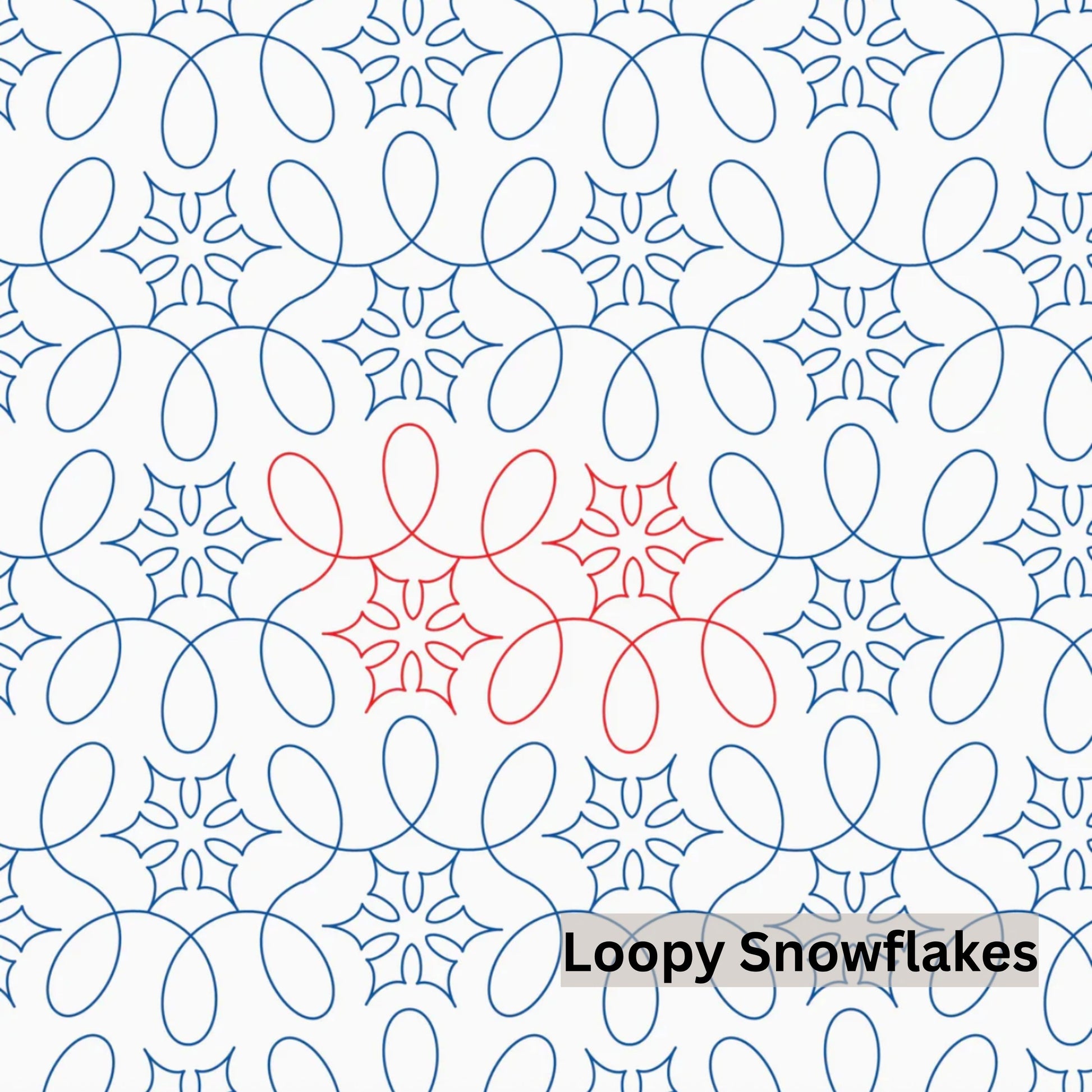 Christmas and Winter Snow Patterns Pantograph Patterns for Edge to Edge for Longarm Quilting - Good Vibes Quilt Shop