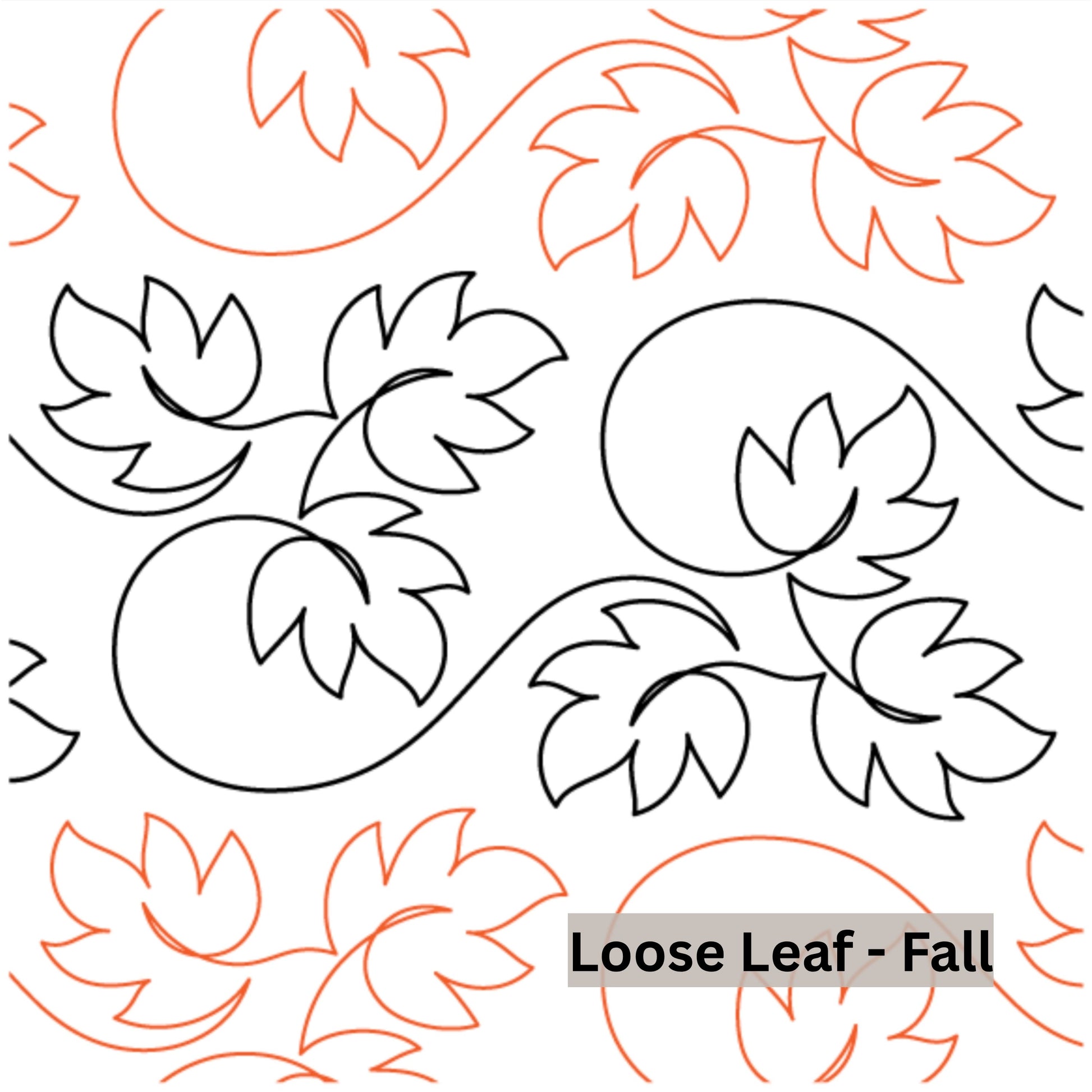 Halloween and Fall Pantographs Patterns for Edge to Edge for Longarm Quilting - Good Vibes Quilt Shop