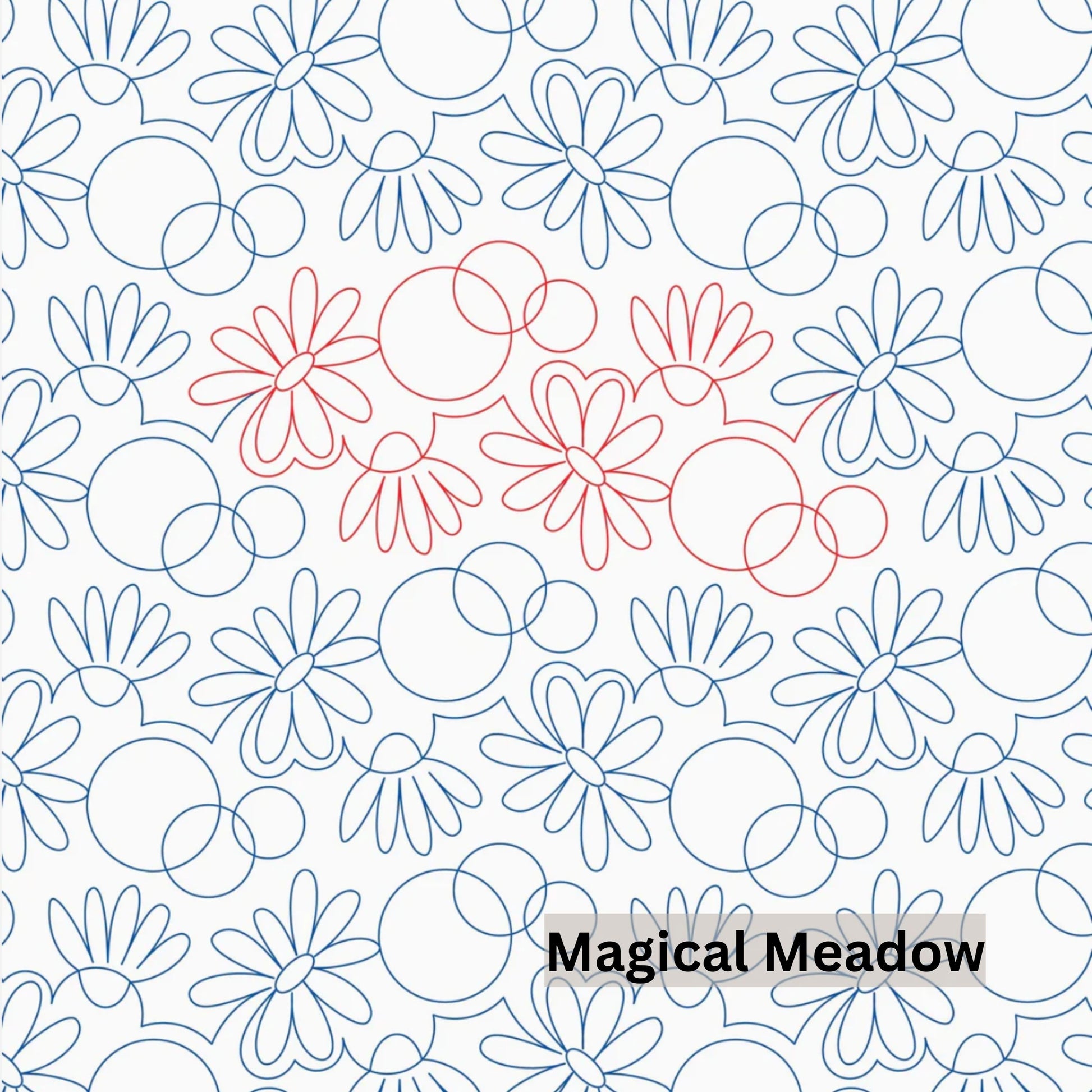 Flowers and Feathers Patterns Pantograph Patterns for Edge to Edge for Longarm Quilting - Good Vibes Quilt Shop