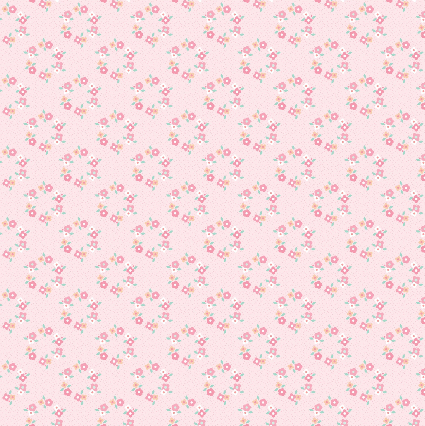 Market Day Floral Wreath Pink MK24560, sold by the 1/2 yard, *PRE-ORDER - Good Vibes Quilt Shop