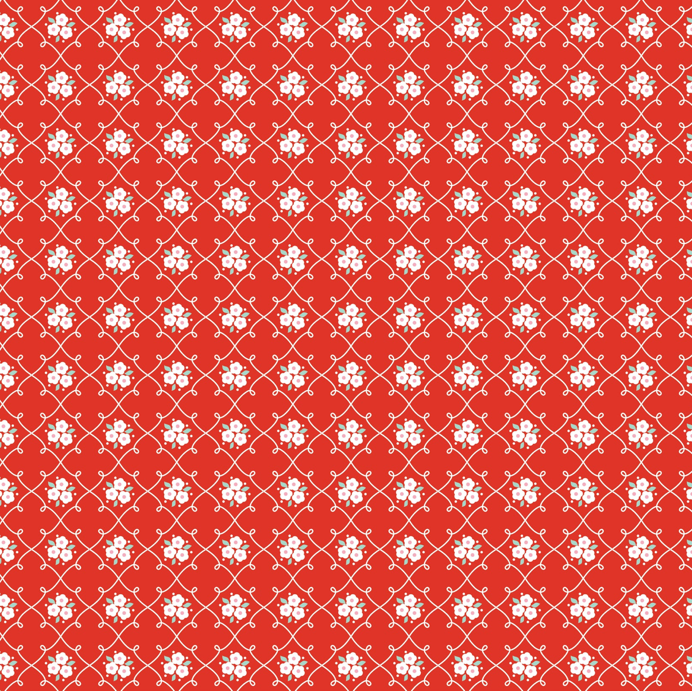 Market Day, Rosie Fence Red, MK24562, sold by the 1/2 yard, *PRE-ORDER - Good Vibes Quilt Shop