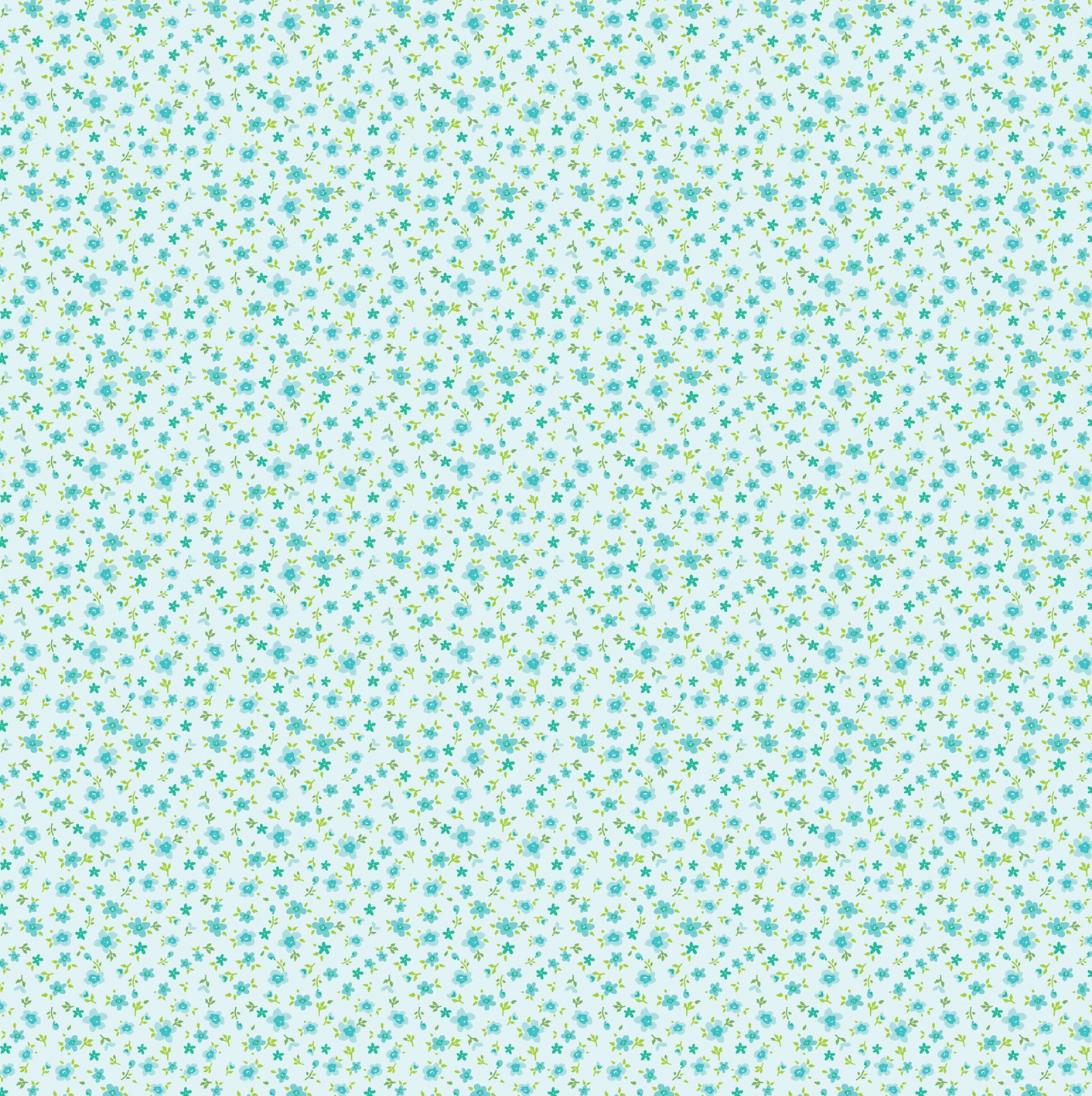 Market Day Tiny Flowers Teal MK24570, sold by the 1/2 yard, *PRE-ORDER - Good Vibes Quilt Shop