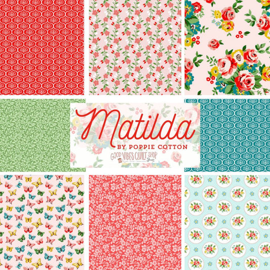 Matilda Fabric Collection, 21 Fat Quarter Piece Bundle, PREORDER!