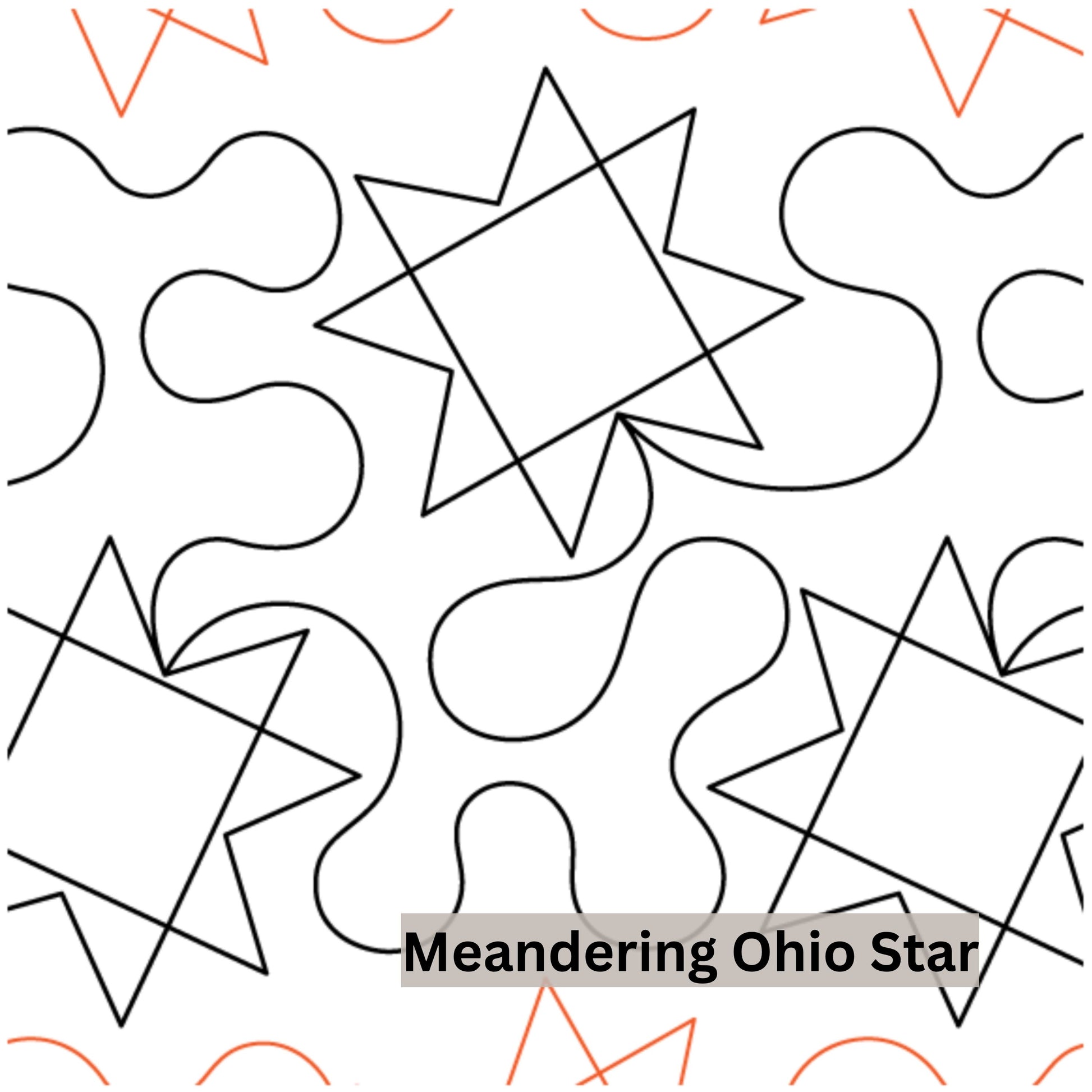 Novelty Pantograph Patterns for Edge to Edge for Longarm Quilting - Good Vibes Quilt Shop