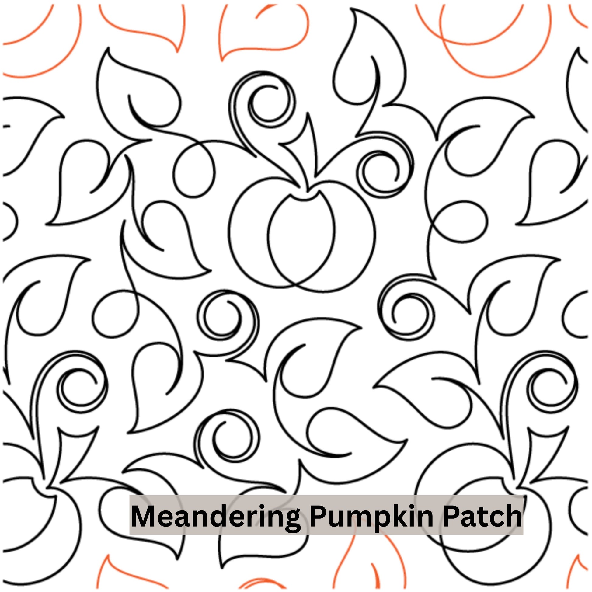Halloween and Fall Pantographs Patterns for Edge to Edge for Longarm Quilting - Good Vibes Quilt Shop