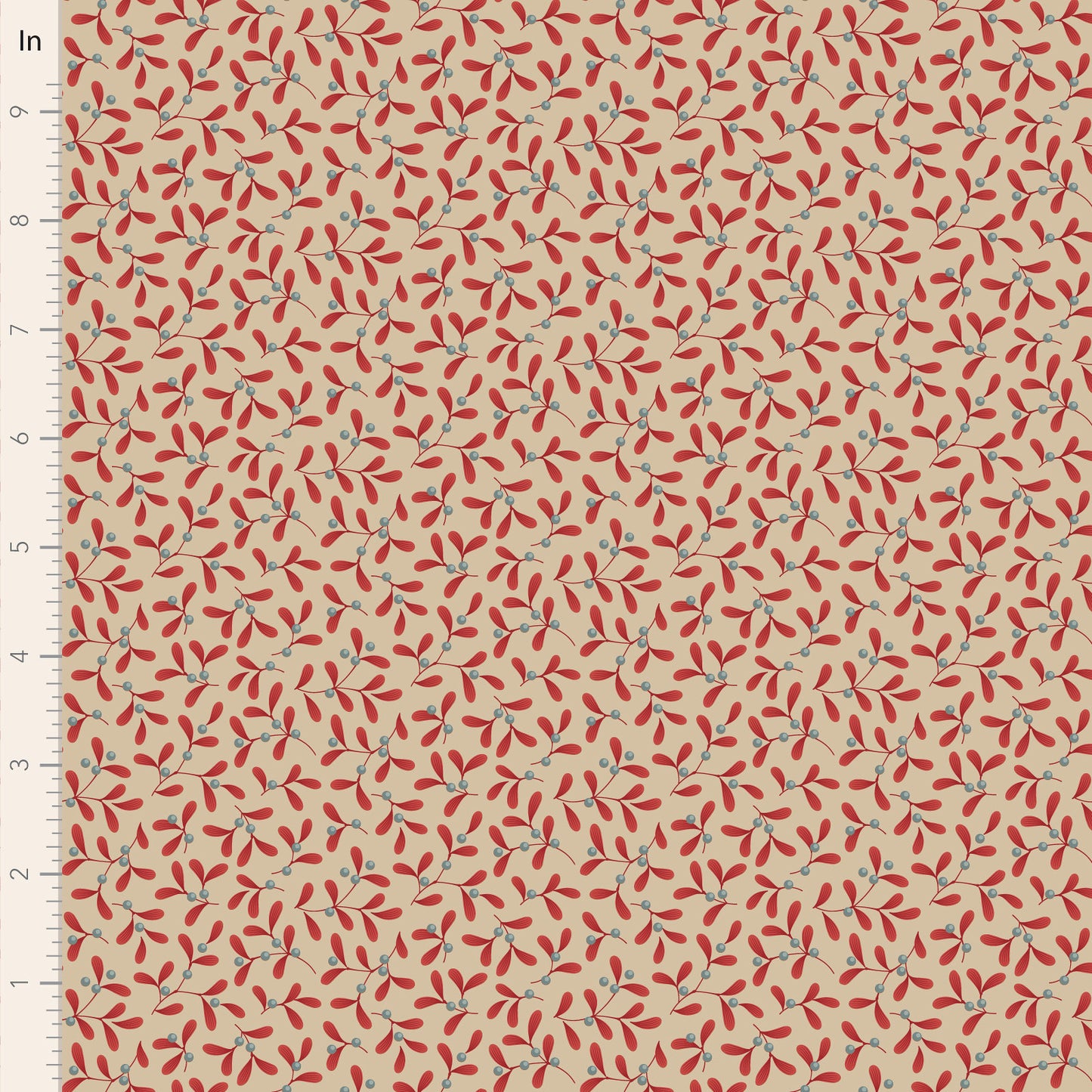 Merry Little Christmas Fabric by Tilda, Mistletoe Red, TIL100623 - Good Vibes Quilt Shop