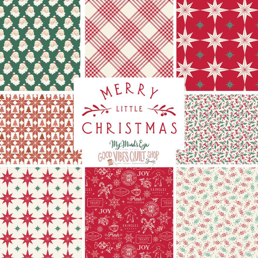 Merry Little Christmas, by My Mind's Eye, Fat Quarter Bundle, 25 skus - Good Vibes Quilt Shop