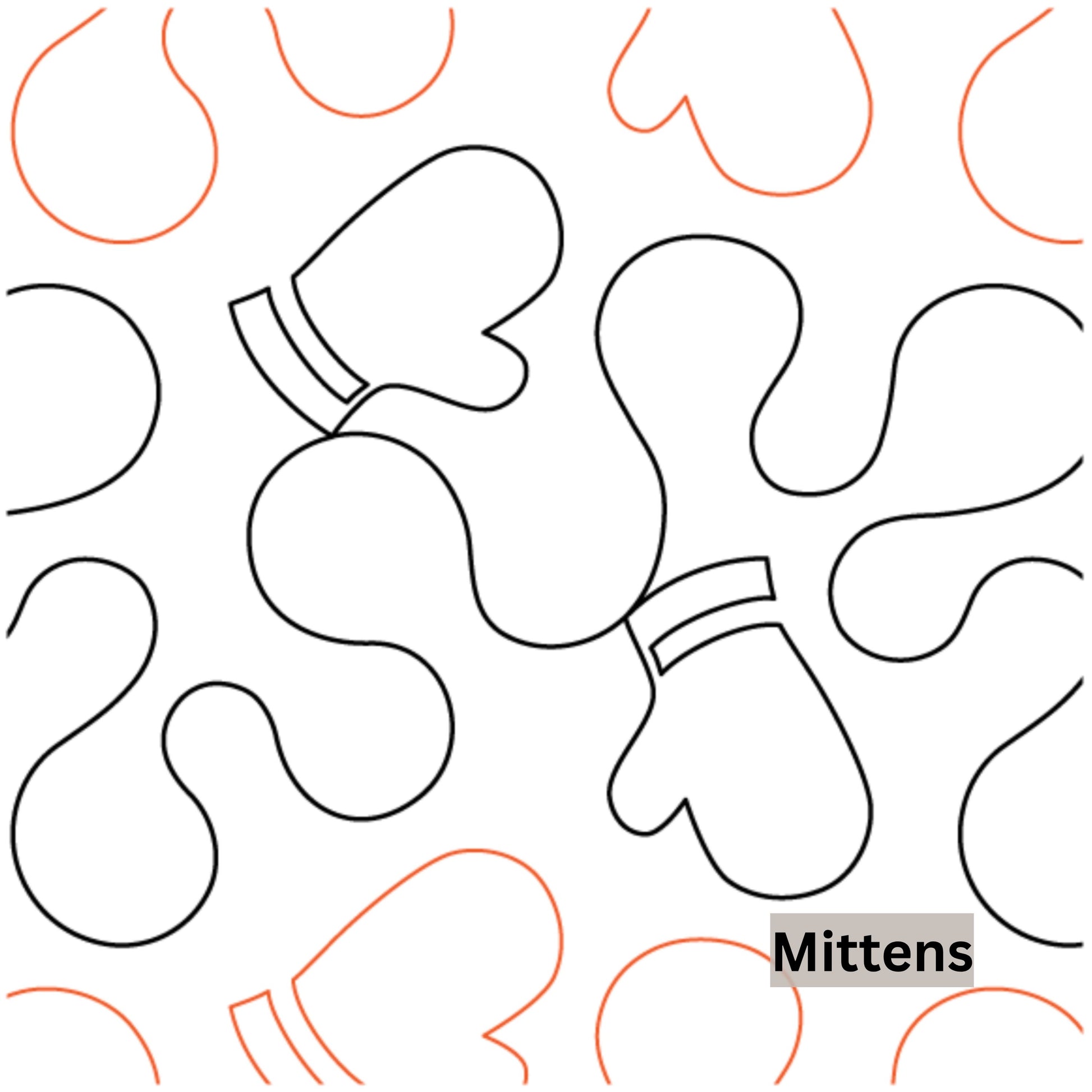 Christmas and Winter Snow Patterns Pantograph Patterns for Edge to Edge for Longarm Quilting - Good Vibes Quilt Shop