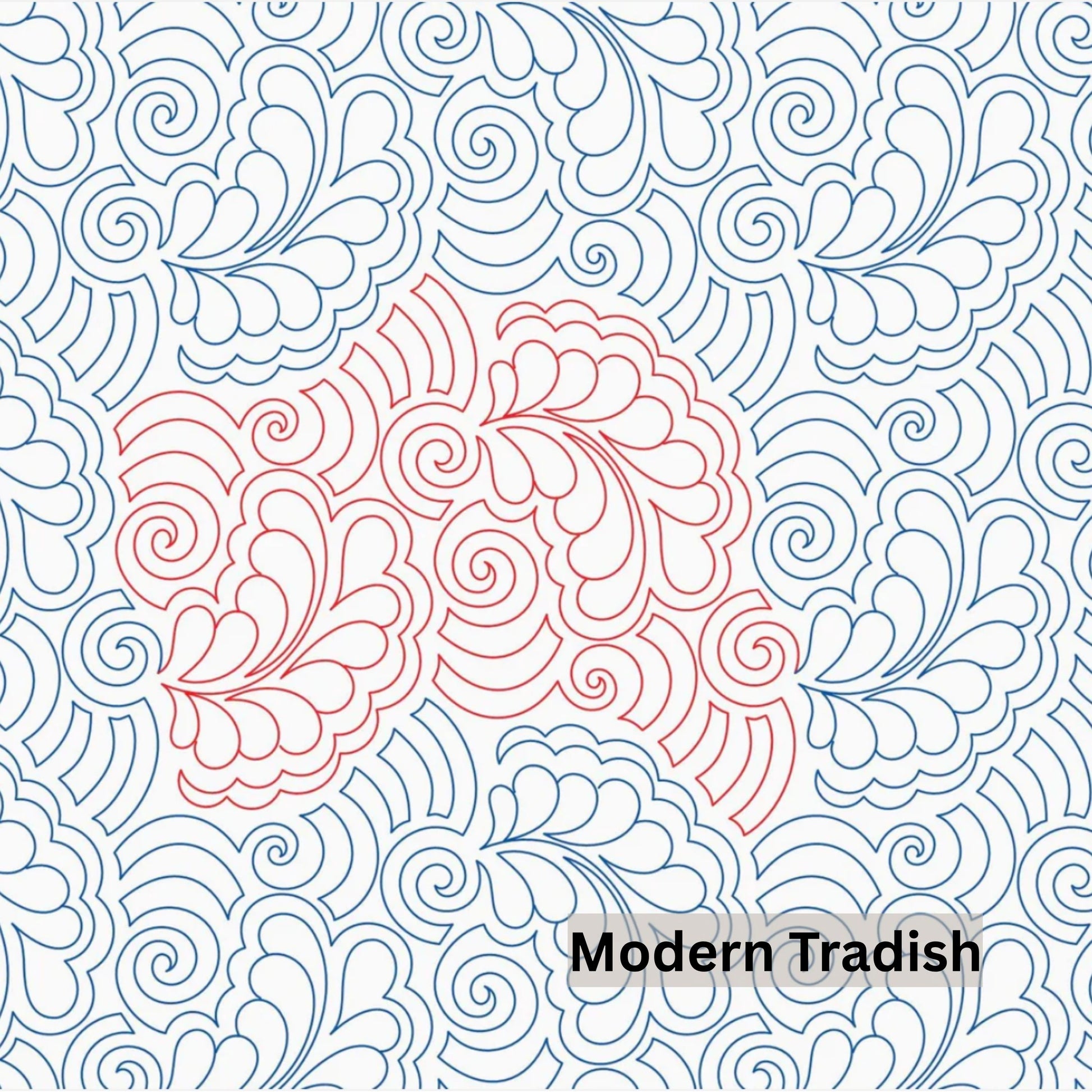 Flowers and Feathers Patterns Pantograph Patterns for Edge to Edge for Longarm Quilting - Good Vibes Quilt Shop