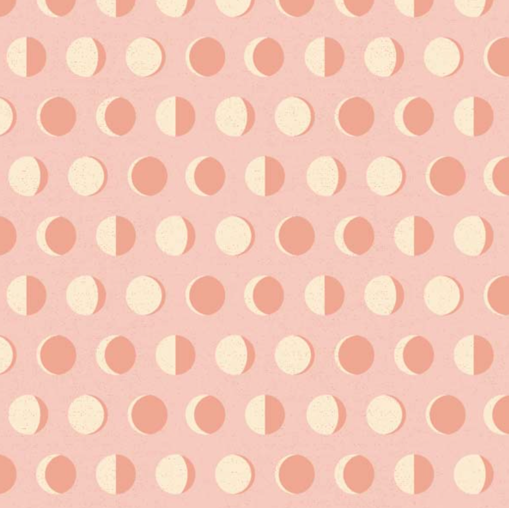 Moonbeam Dreams Moon Phase Blush MD23856, sold by the 1/2 yard - Good Vibes Quilt Shop