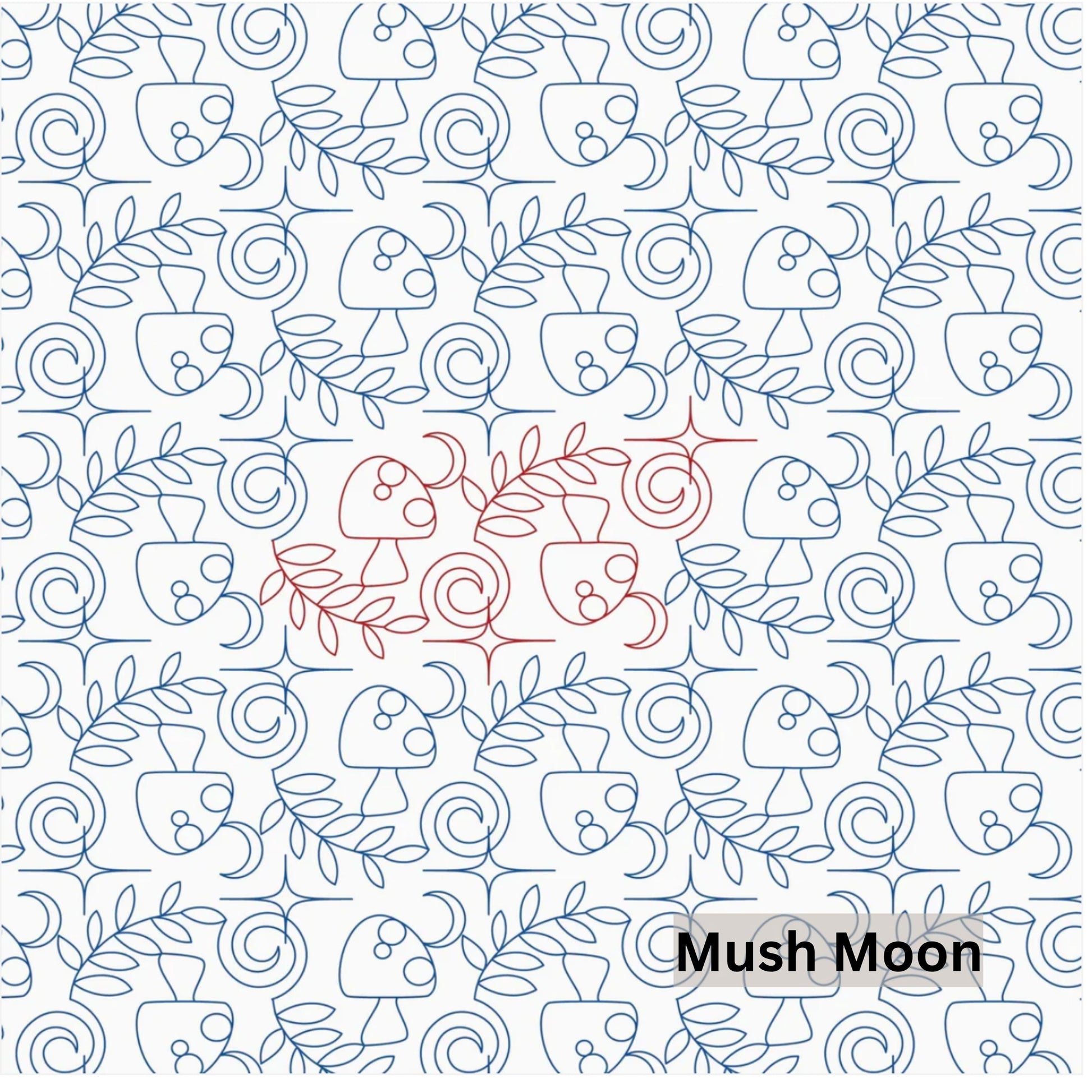 Fruit, Food and Fungi Pantograph Patterns for Edge to Edge for Longarm Quilting - Good Vibes Quilt Shop