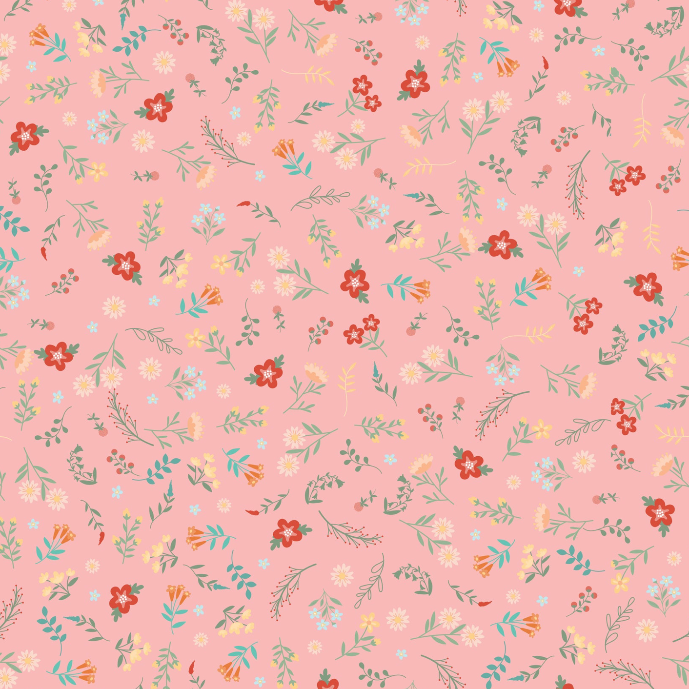 Mushroom Blooms, Petals Pink, MB24419, sold by the 1/2 yard, *PREORDER - Good Vibes Quilt Shop