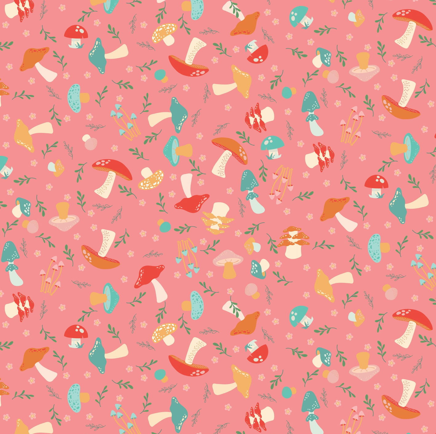 Mushroom Blooms, Shroomies Pink, MB24401, sold by the 1/2 yard, *PREORDER - Good Vibes Quilt Shop