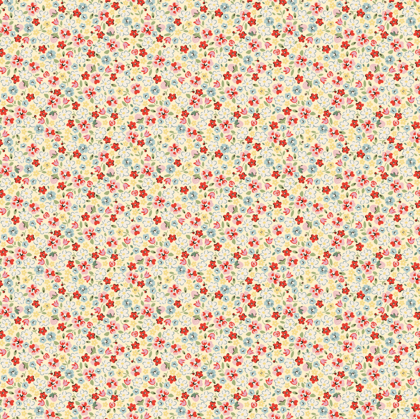 My Favorite Things Pinky Primrose Yellow FT23709, sold by the 1/2 yard - Good Vibes Quilt Shop