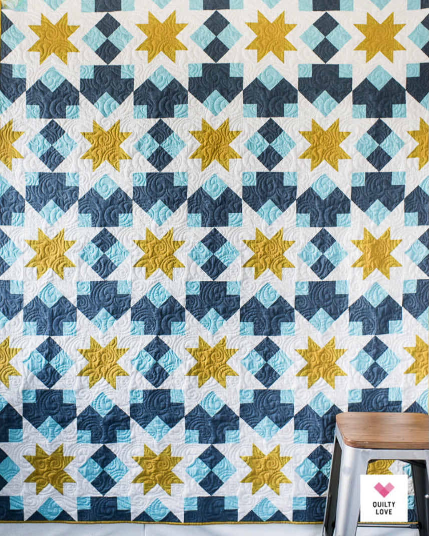 NIGHT STARS Quilty Love Pattern by Emily Dennis #131 - Good Vibes Quilt Shop
