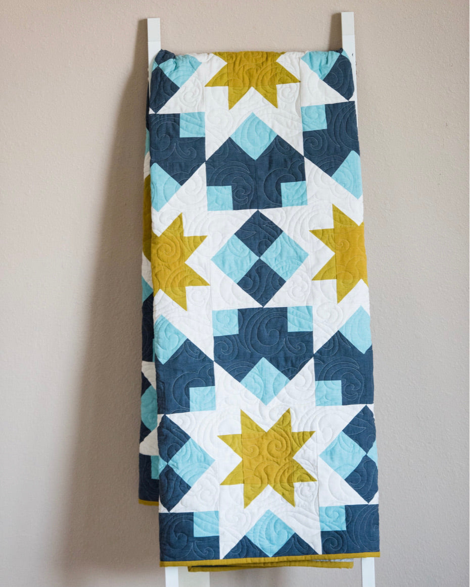 NIGHT STARS Quilty Love Pattern by Emily Dennis #131 - Good Vibes Quilt Shop
