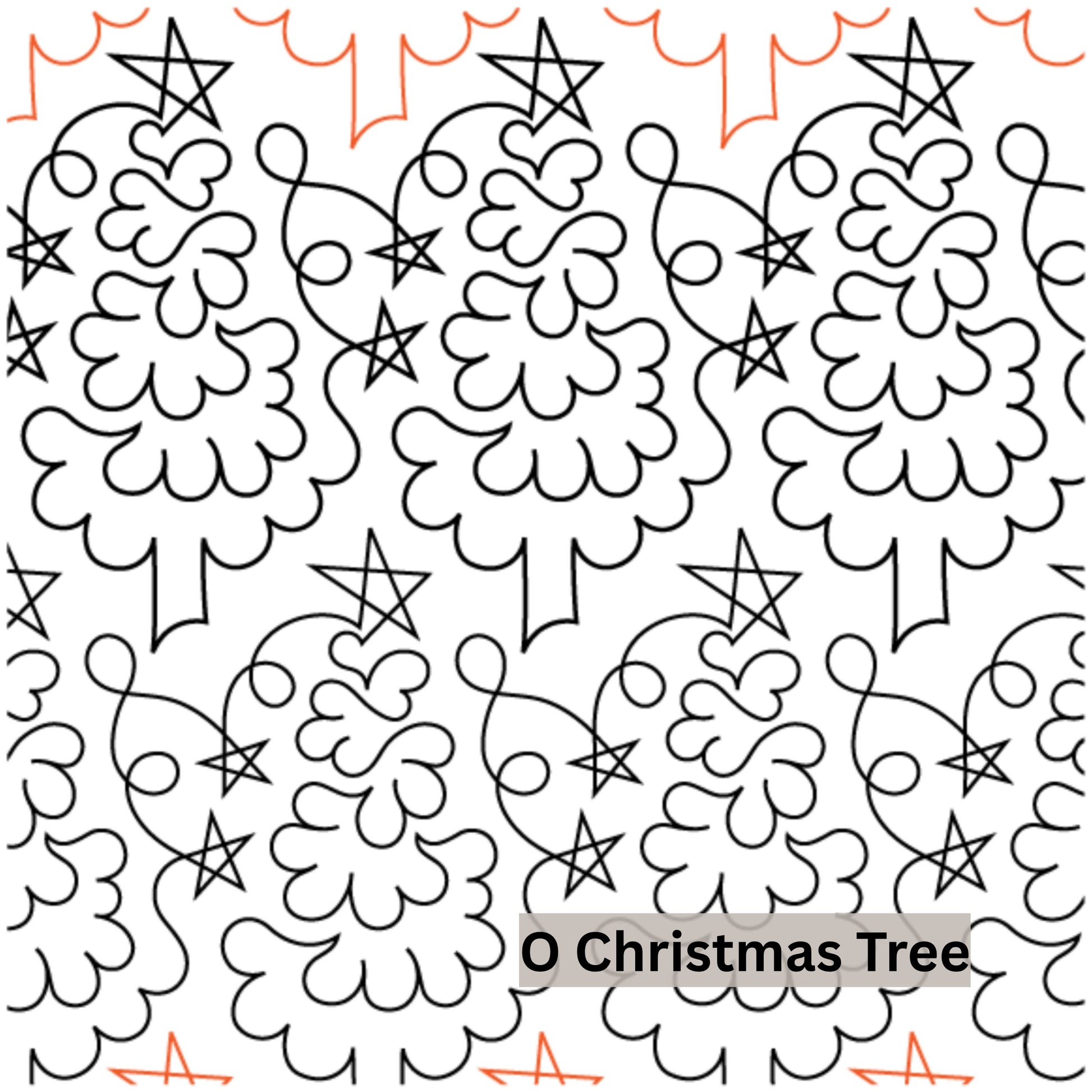 Christmas and Winter Snow Patterns Pantograph Patterns for Edge to Edge for Longarm Quilting - Good Vibes Quilt Shop